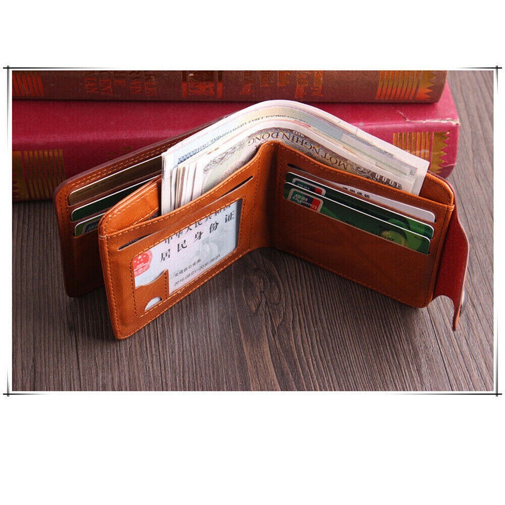 Men’s Novelty US 100 Dollar Wallet PU Leather Bill Money Billfold Card Holder US