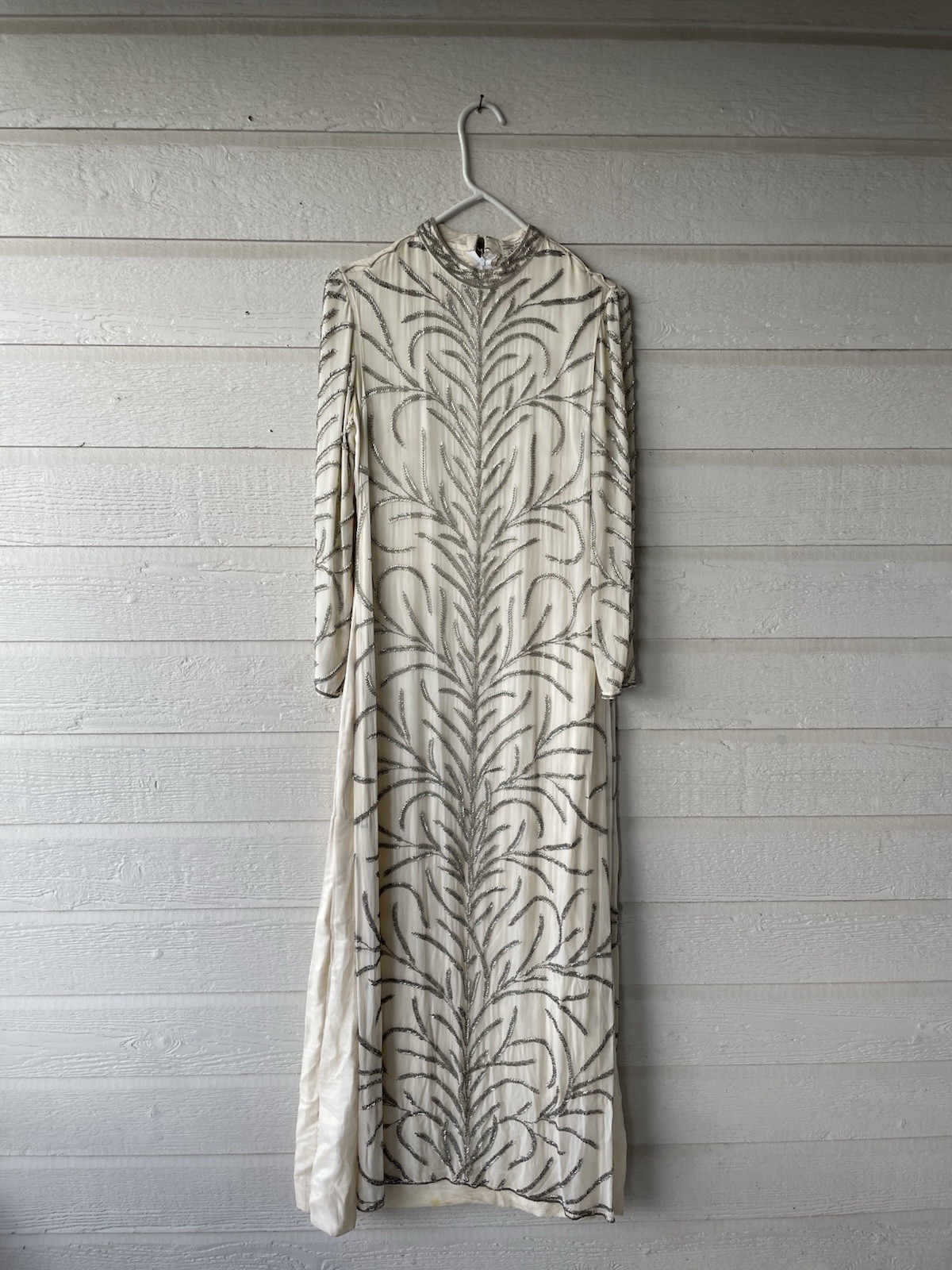 VTG Saz by Suryit Adarsh Gill Beaded Sheath Dress House of Arts Size 12 Sleeves