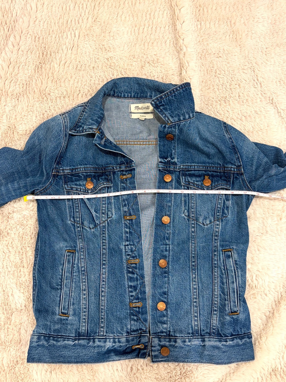 Madewell The Classic Jean Jacket Womens S Indigo Blue Denim Trucker Capsule Work