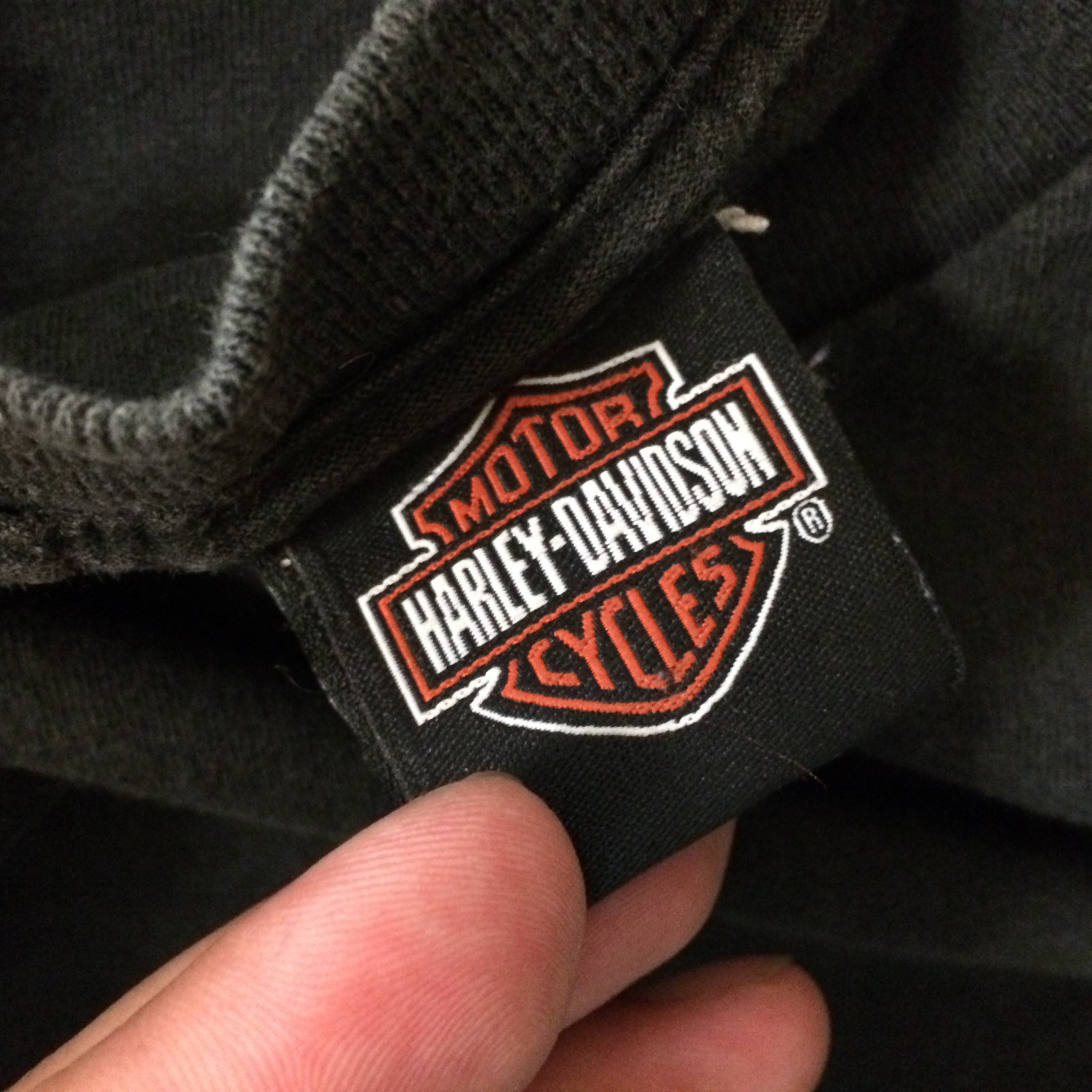 Vintage 80s 90s Harley Davidson Motorcycle Distressed Union Labor Pocket T Shirt