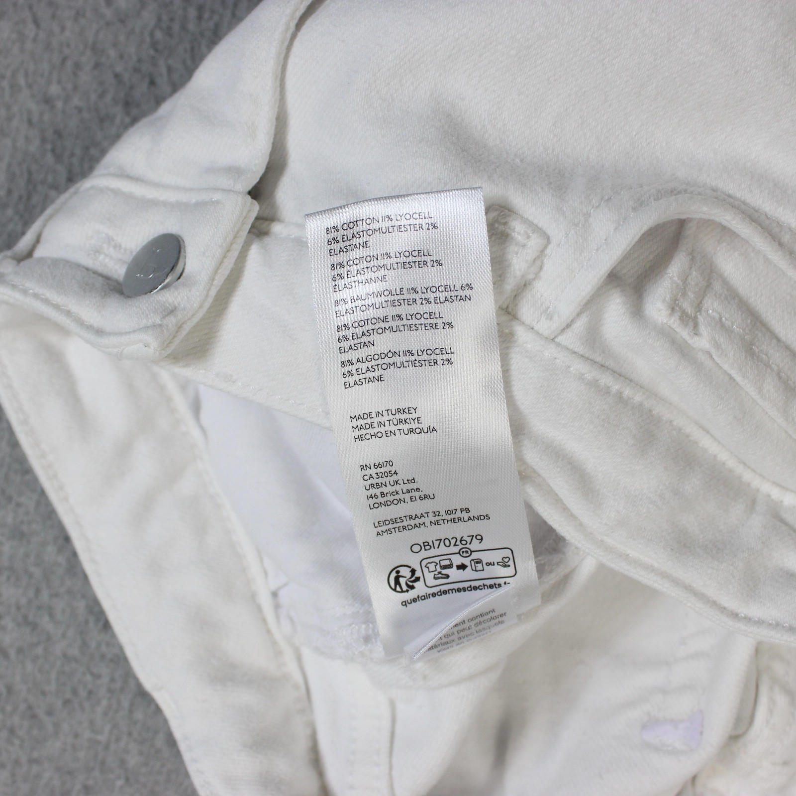 Pilcro Jean Women 25P White Light Wash Straight Leg Petite Stretch Denim Coastal