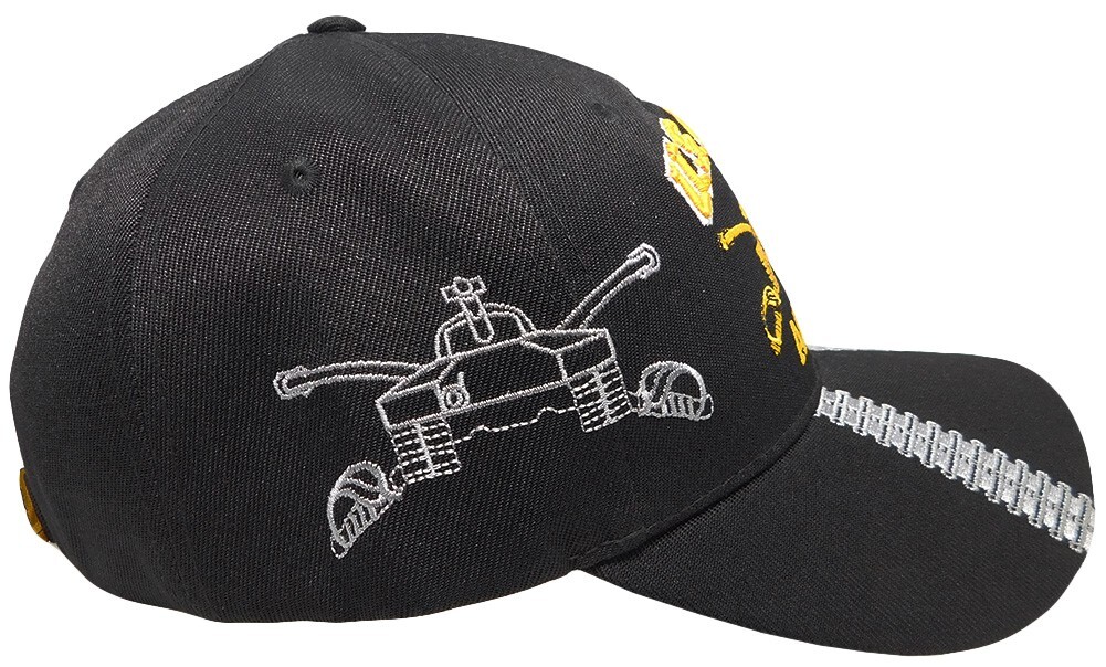 US Army Armor Tank Black Shadow Acrylic Adjustable Embroidered Cap Hat Licensed