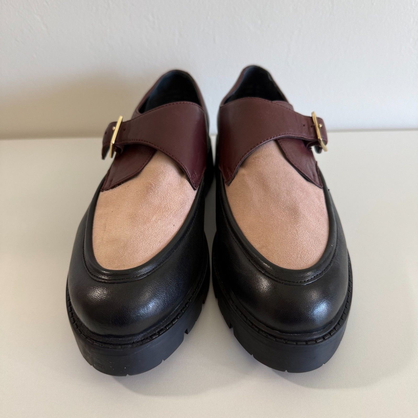 New Seychelles Catch Me Loafers in Burgundy & Blush Size 10