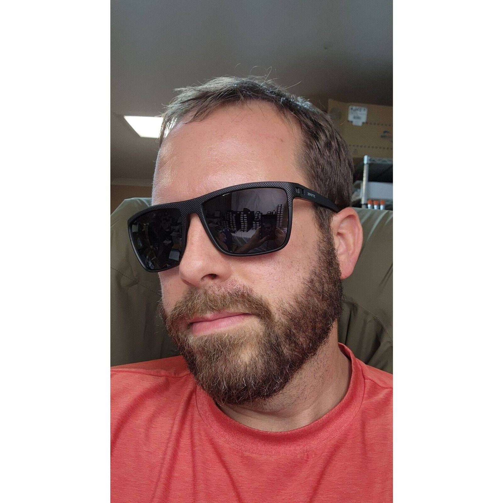 ZENOTTIC Polarized Sunglasses for Men Lightweight UV400 Square Sun Glasses