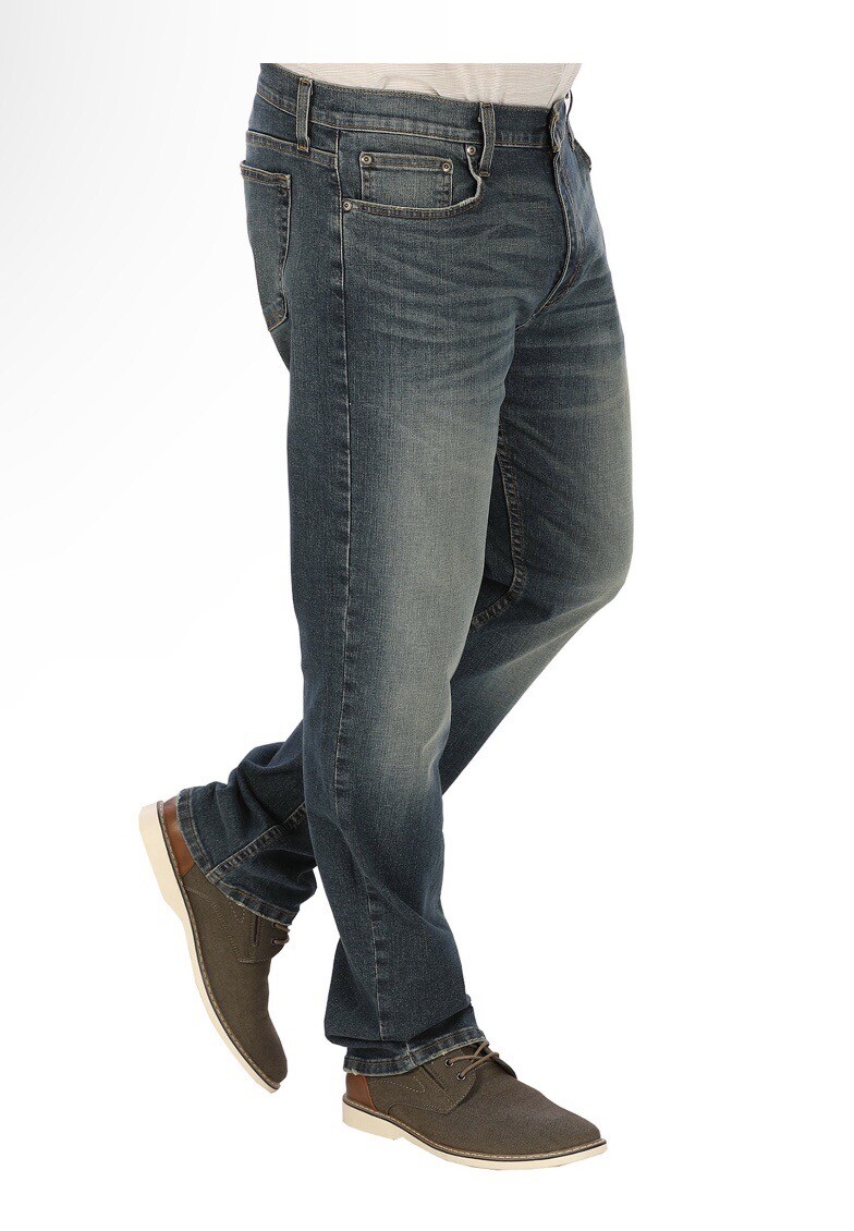 GEORGE Mens Jeans Size 42X30 Athletic Style Distressed New