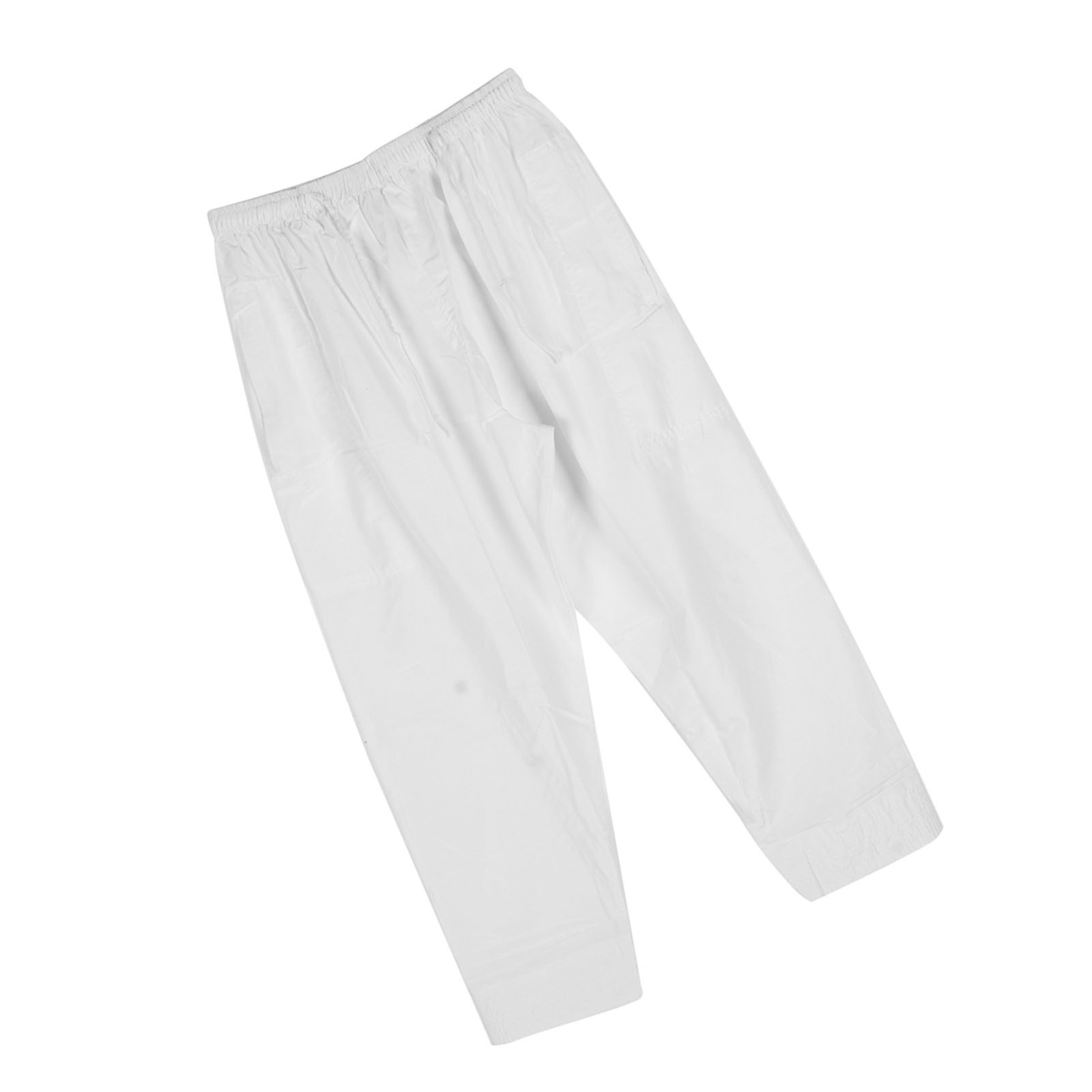 Men Muslim Pants Polyester Cotton LooseStyle With Waist Elastic Band Afghan