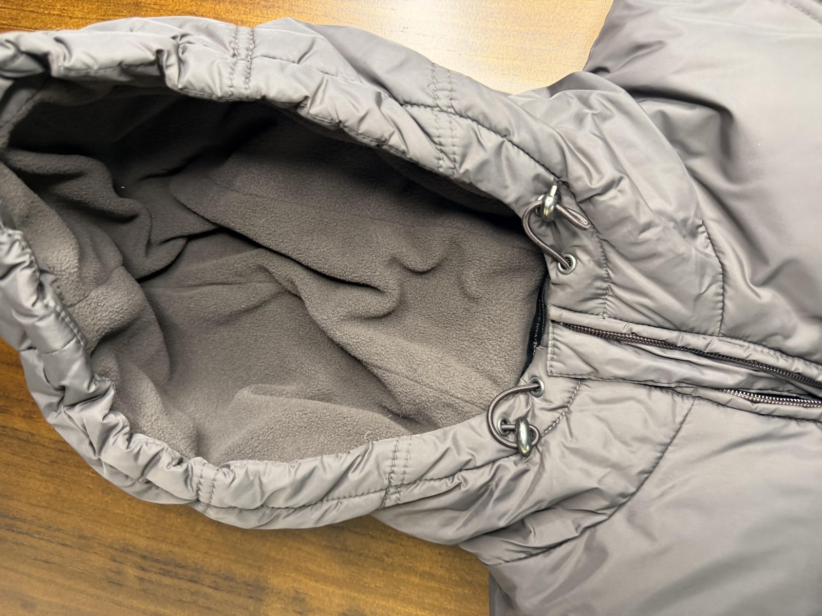 Utex Jacket Womens Small Gray Hooded Puffer Quilted Fleece Lined Winter Coat
