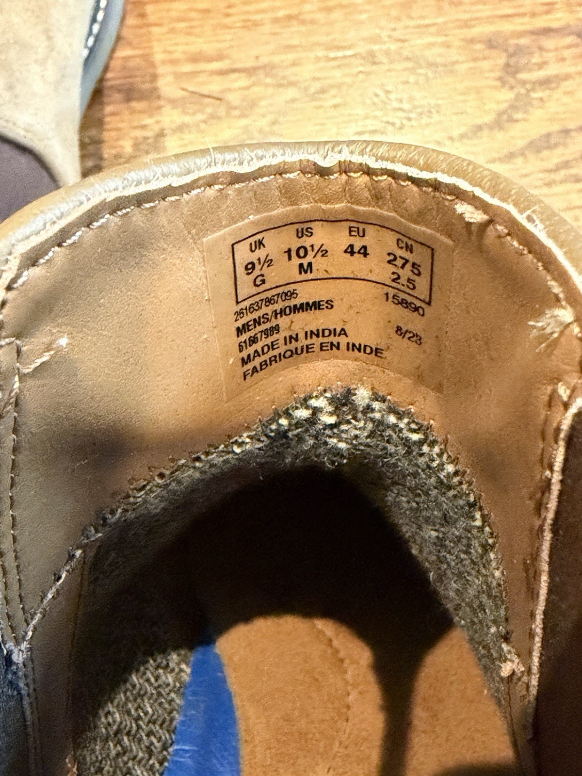 Clarks Collection Jaxen Chelsea Boots Mens 10.5 Taupe Suede Pull On Ankle Boot