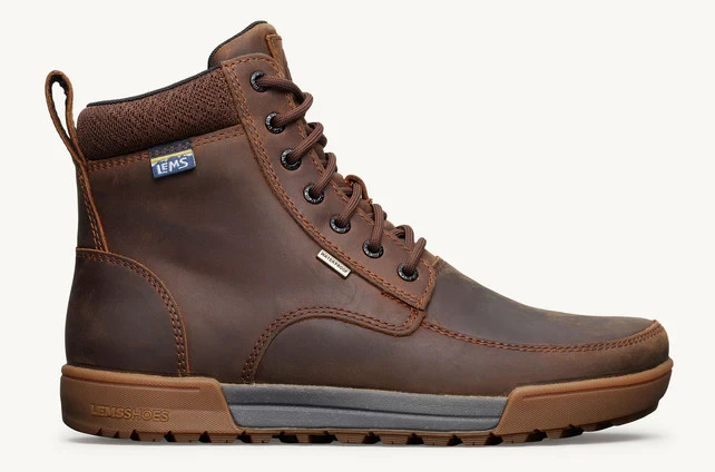 Lems Men’s Boulder Summit Waterproof -RUGGED BARK – (ALL SIZES/NEW) 🟤
