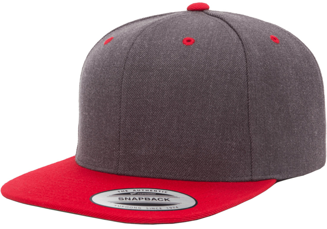 Yupoong Classic Snapback Hat Baseball Cap Plain Blank Snap Back 6089 Adjustable