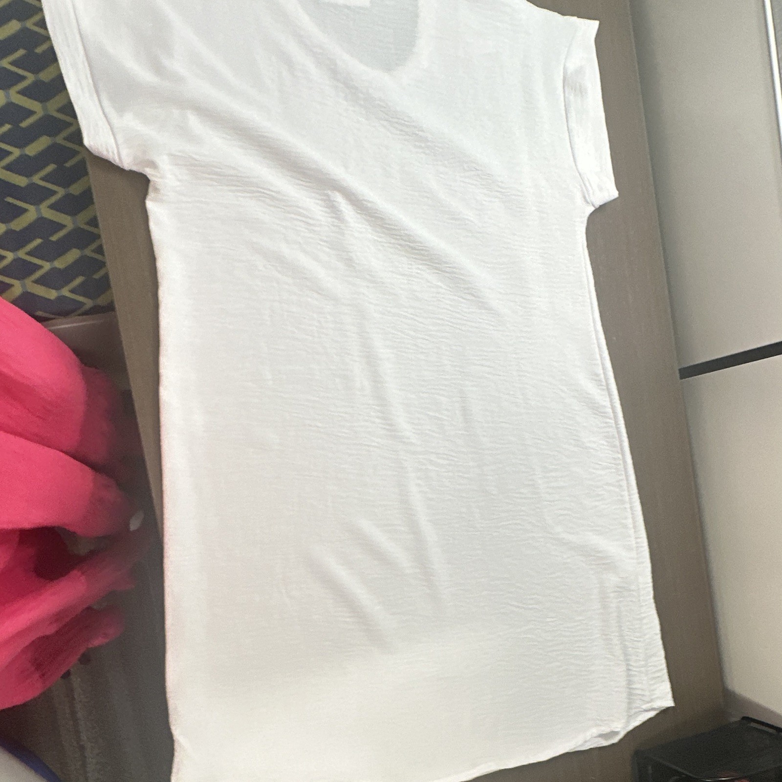 Jolie & Joy | Women’s White Solid Round Neck Short Sleeve Pullover T-Shirt S
