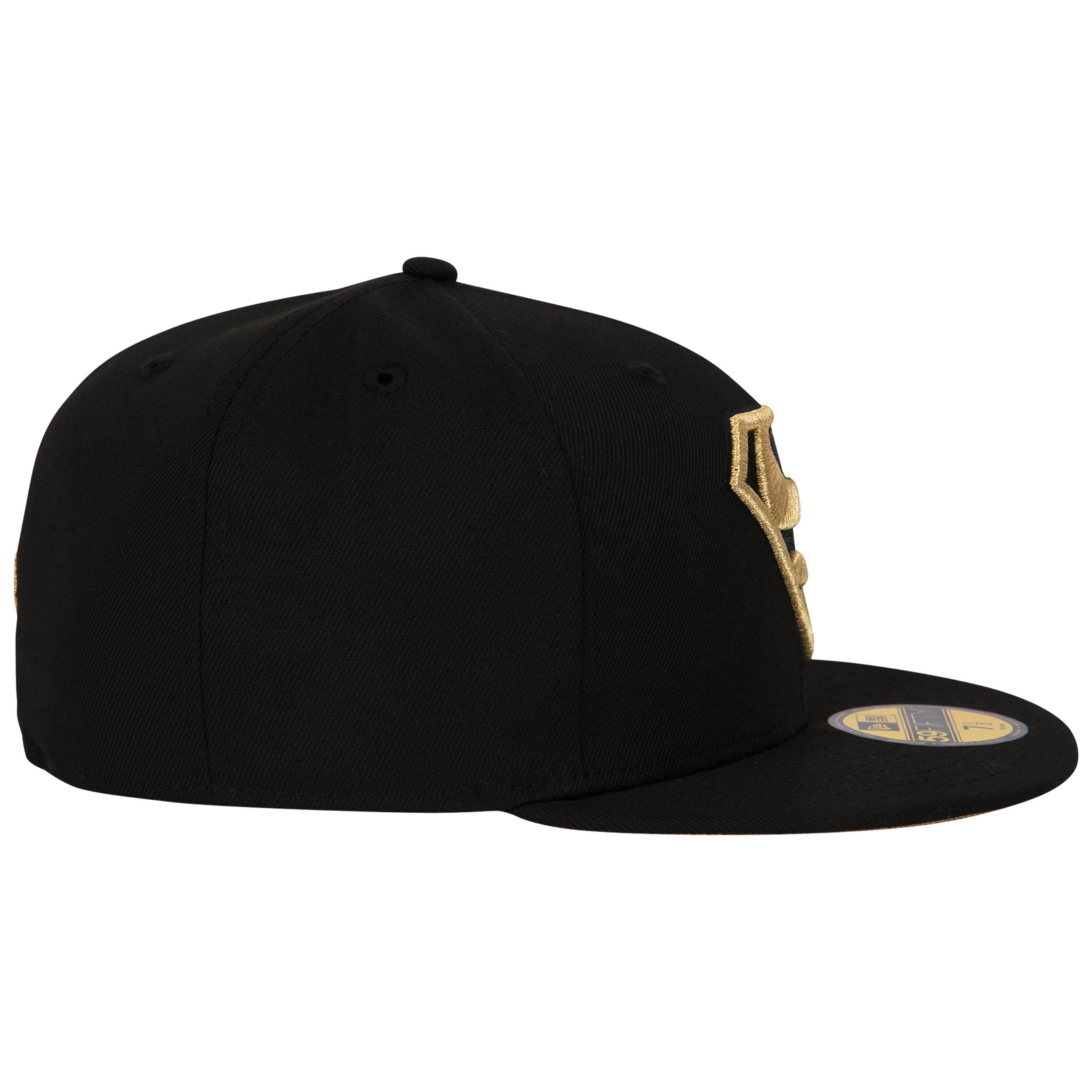 Superman Gold Logo Black Colorway New Era 59Fifty Fitted Hat Black