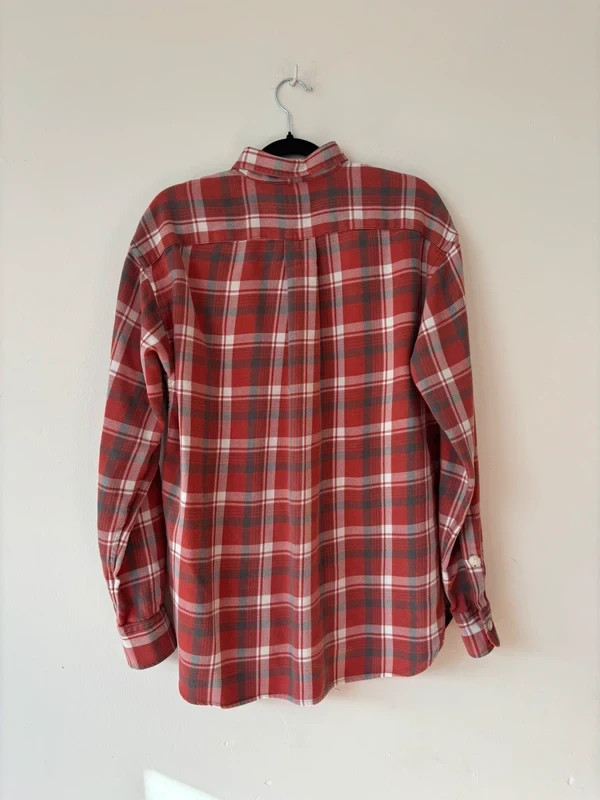 Polo Ralph Lauren Women’s Red Check Shirt Cotton Logo Button Up UK 8