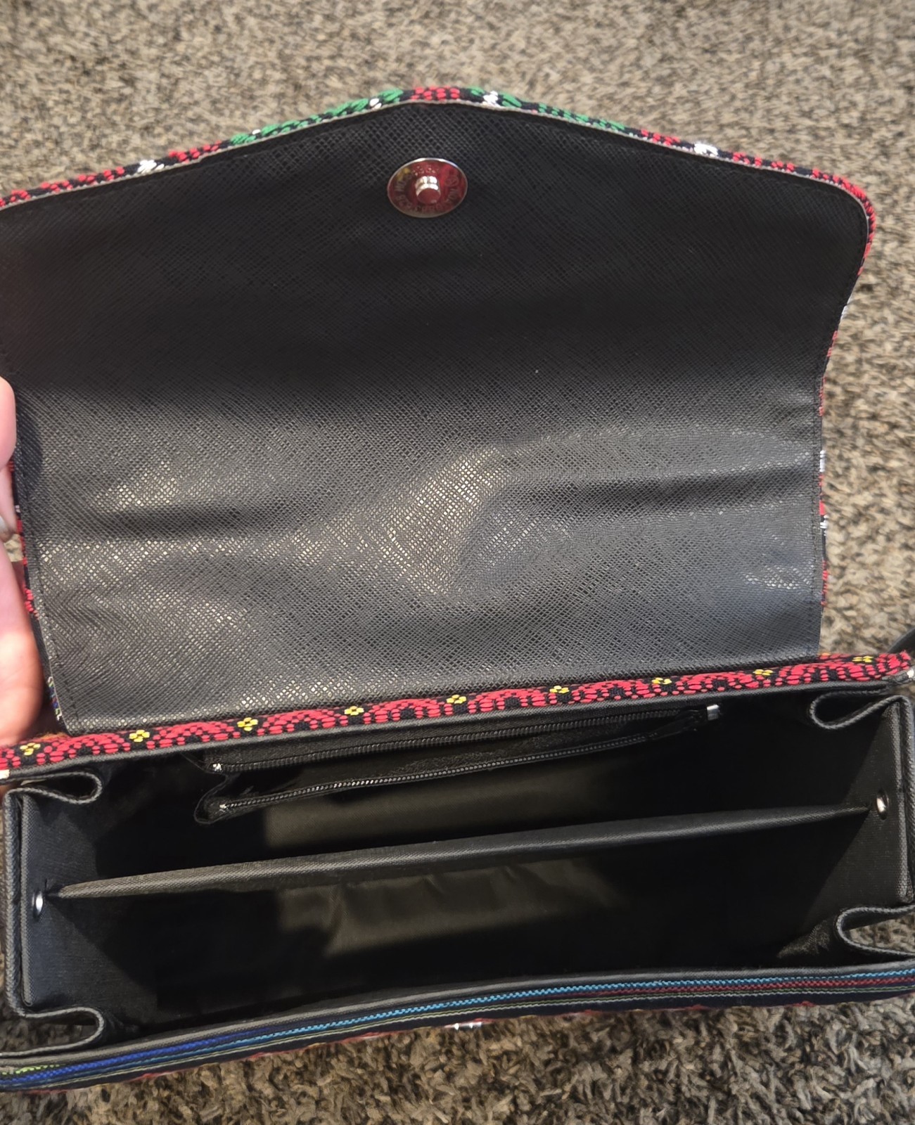 Bohemian Style Bag Red Color Unique Design