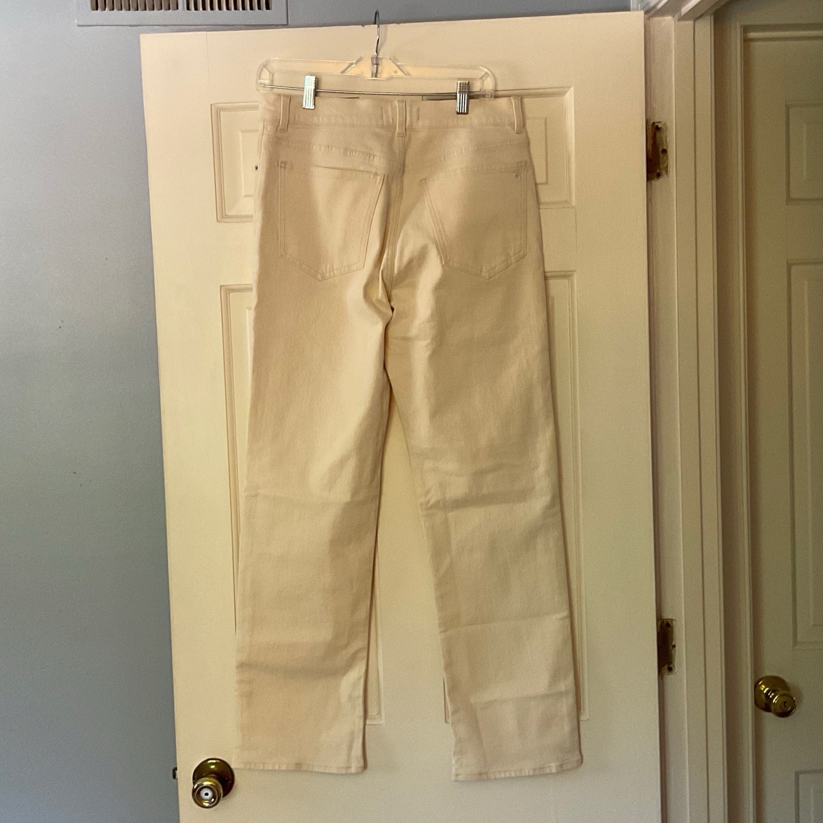 Madewell The Longline Straight Jean Vintage Canvas Ivory 29 NEW Capsule Wardrobe