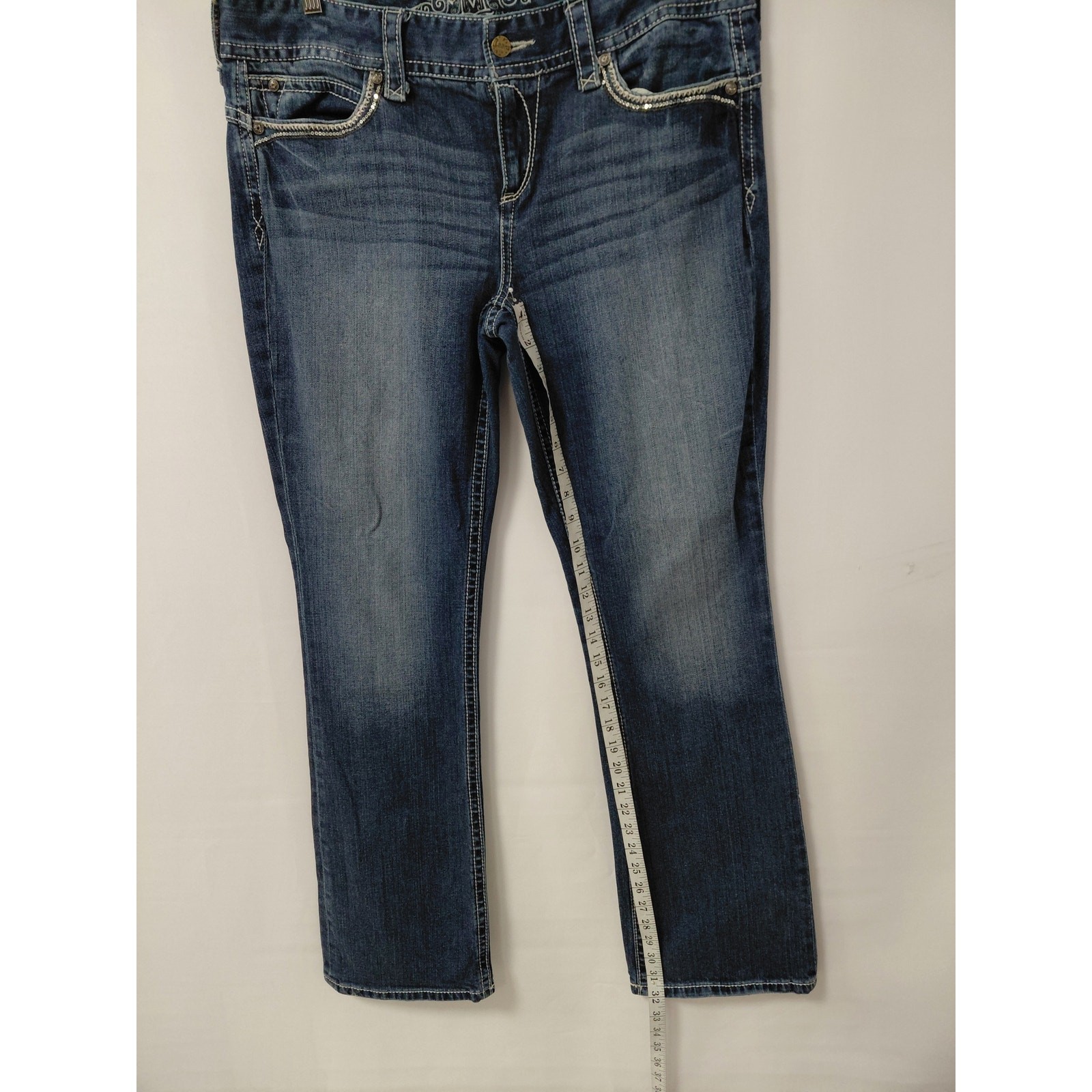 Maurices Premium Jeans Blue Denim Mid Rise Mid (10-12 in) Regular Size 15/16