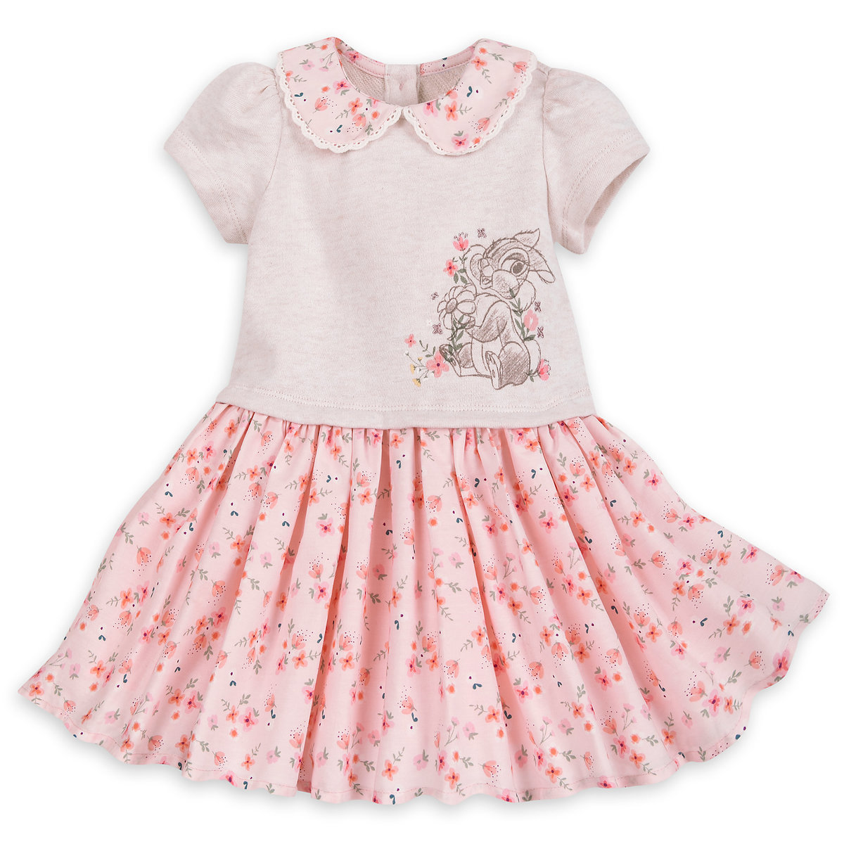 DISNEY STORE MISS BUNNY KNIT DRESS SET & HEADBAND WITH LACE COVERED BOW ADORABLE