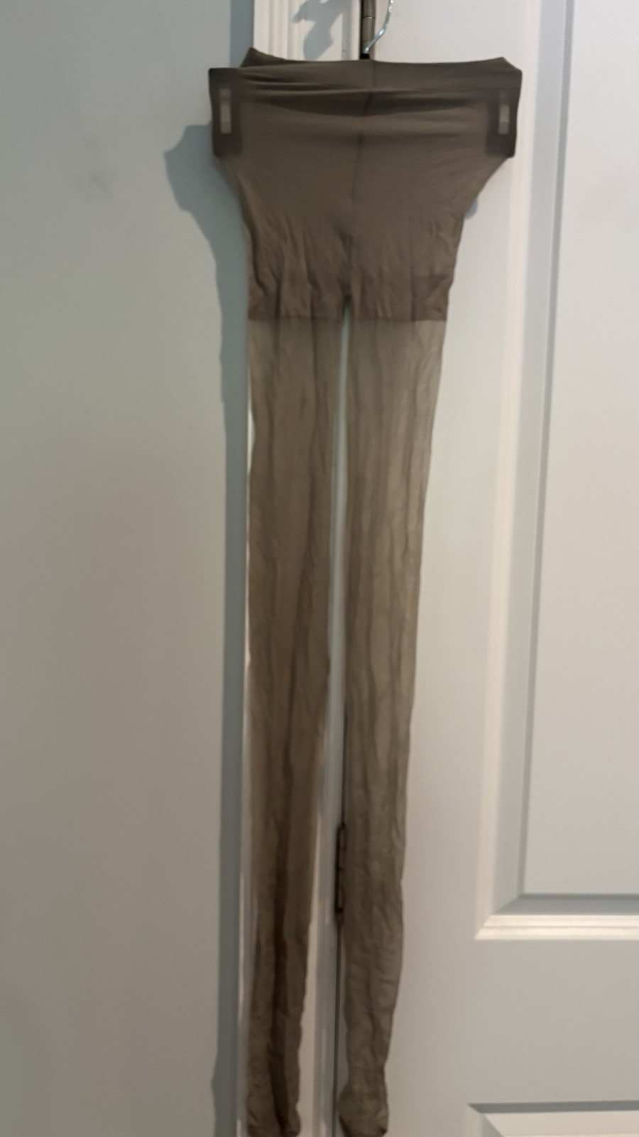 Women’s Gray Sheer 20 Denier Sheer Toe Control Top Tights, One Size Regular