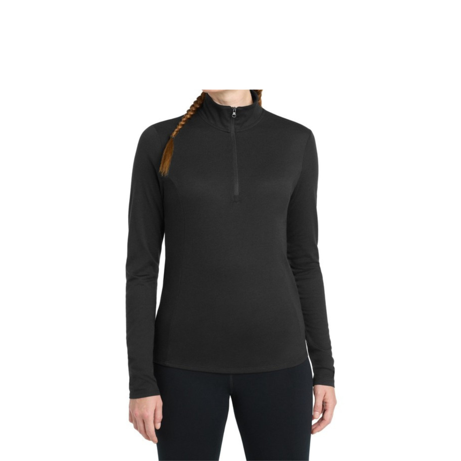 USTRADEENT SPTPL-1050 Womens Long Sleeve Tri-Blend Wicking 1/4-Zip Pullover