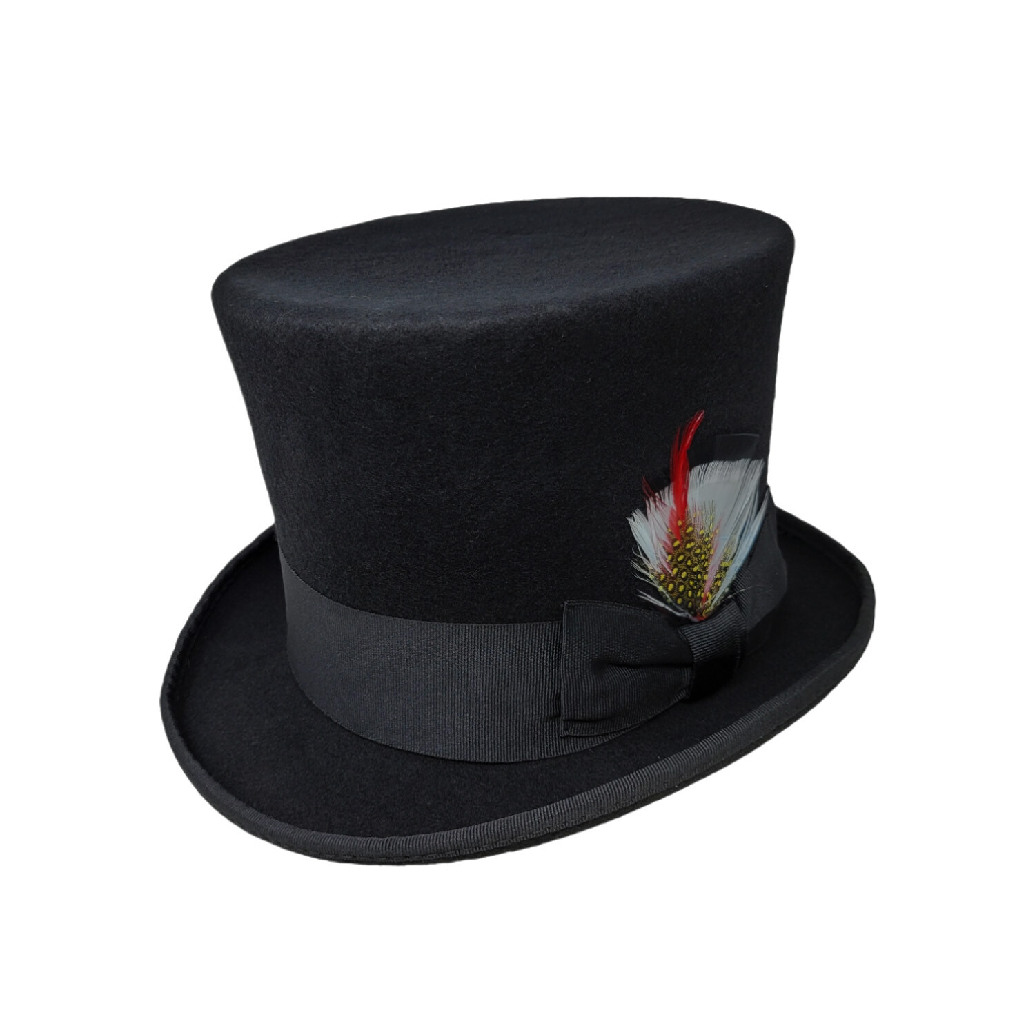 100% Wool Felt Top Hats Victorian Style Mad Hatter 6″ Tall Gentlemen Magic Hats