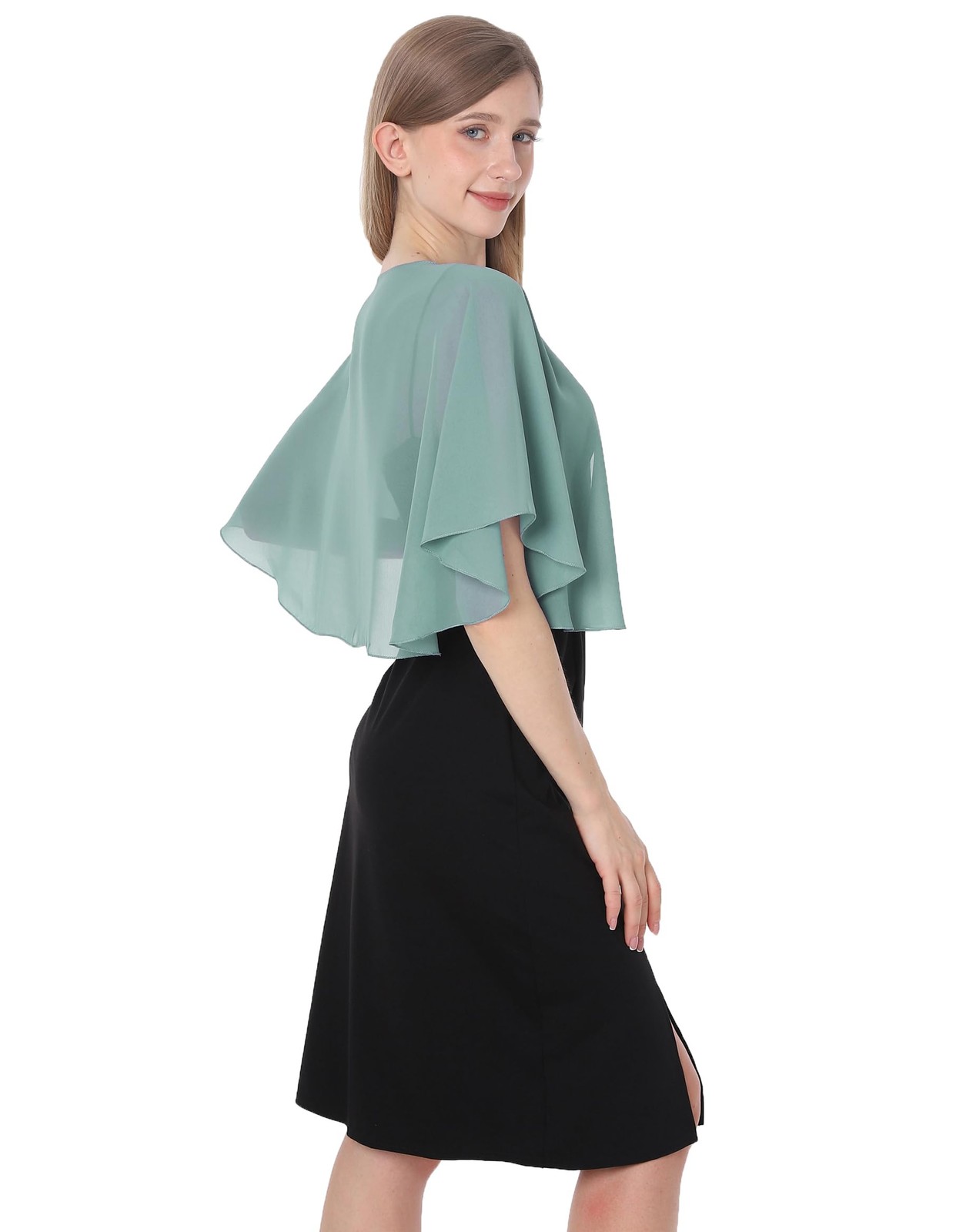 Capelets for women Chiffon Cape Soft Shawls and Wraps Wedding Capes