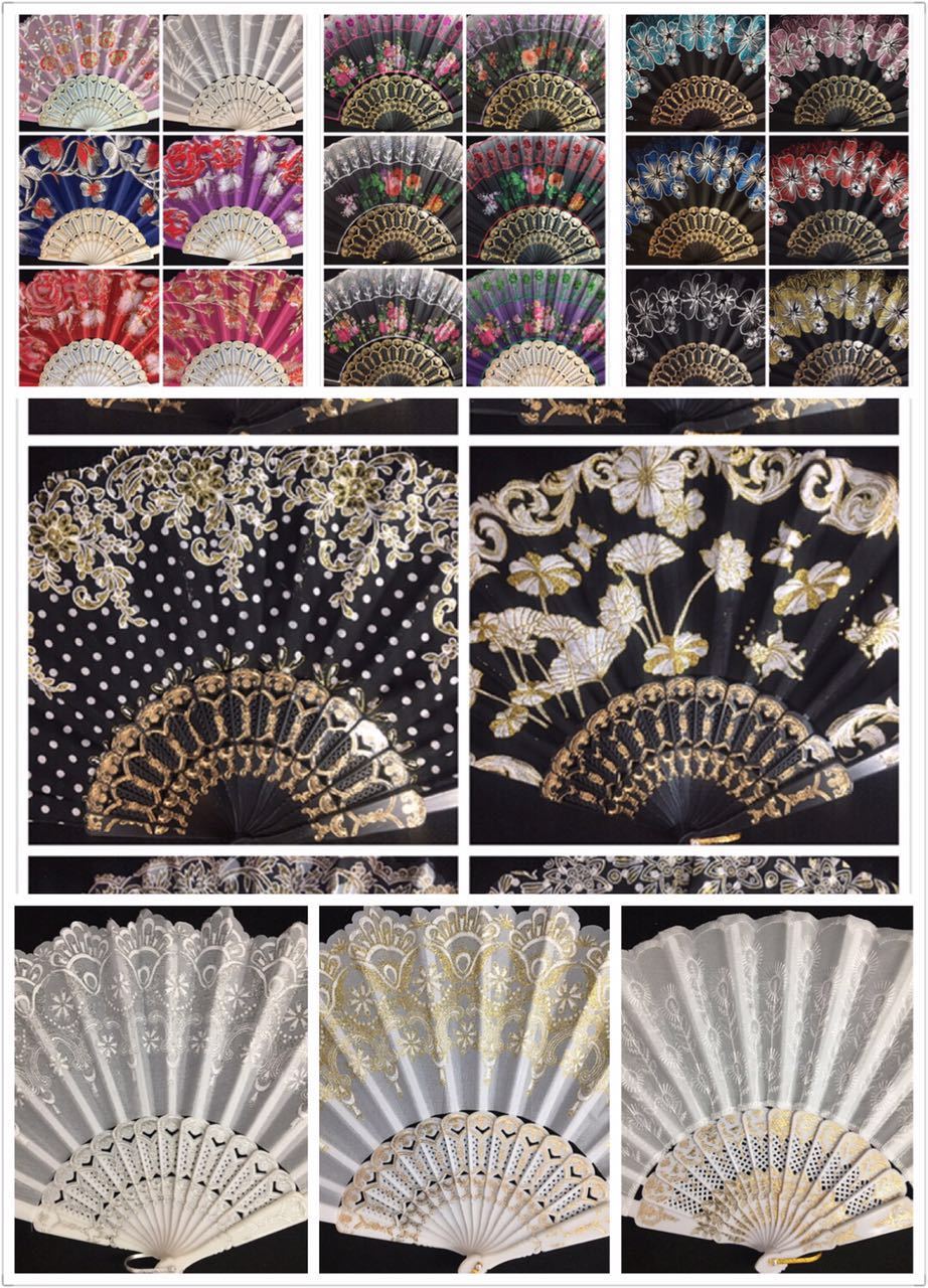 12pc Wholesale Lot Wedding Party Favor Gift Spanish Party Dance Summer Hand Fan