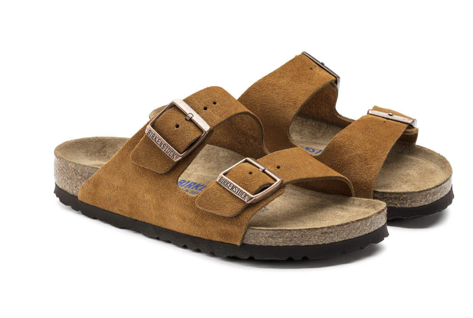 Birkenstock Arizona Soft Footbed Suede Leather Sandals Taupe/Mocha/Black/Mink