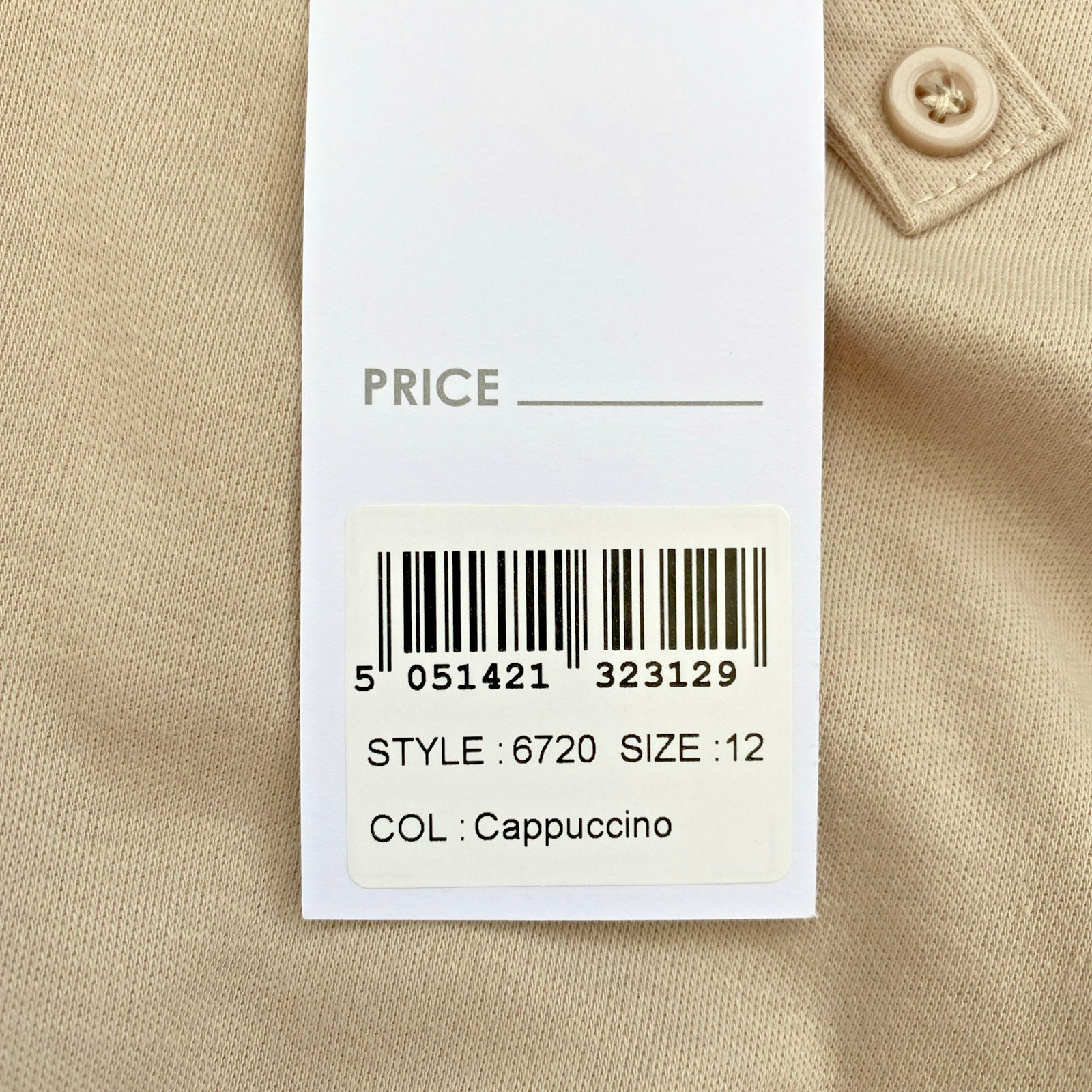 Emreco Ladies Size 12 Cappuccino Colour 3Qtr Sleeve Top, Machine washable BNWT