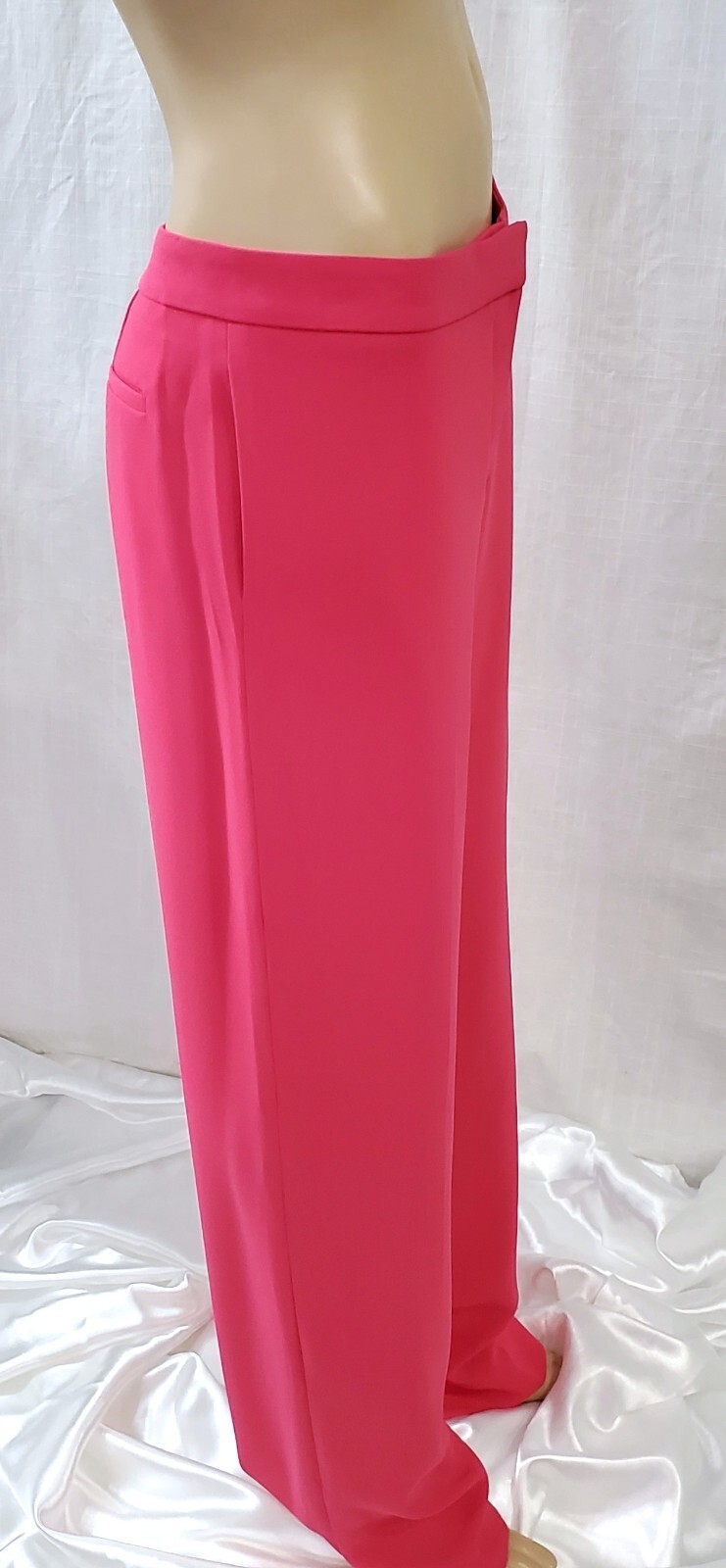 Rachel Roy Bold Pink Career Dress Pants Straight Leg High Rise Sz 10 NWT $298
