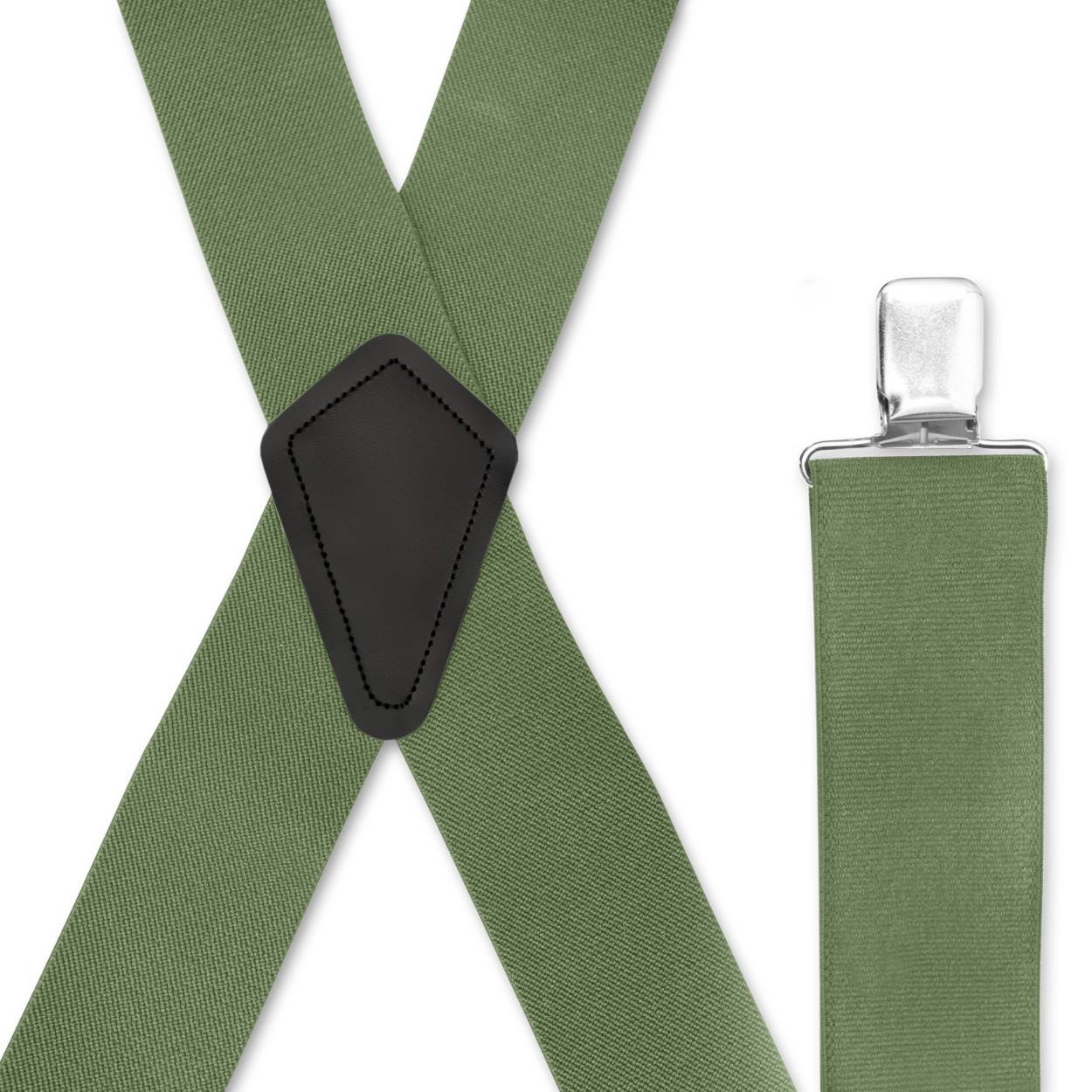 Men’s Suspenders – Strong Clips, Many Colors, X Style 1.5″ & 2″, USA Made