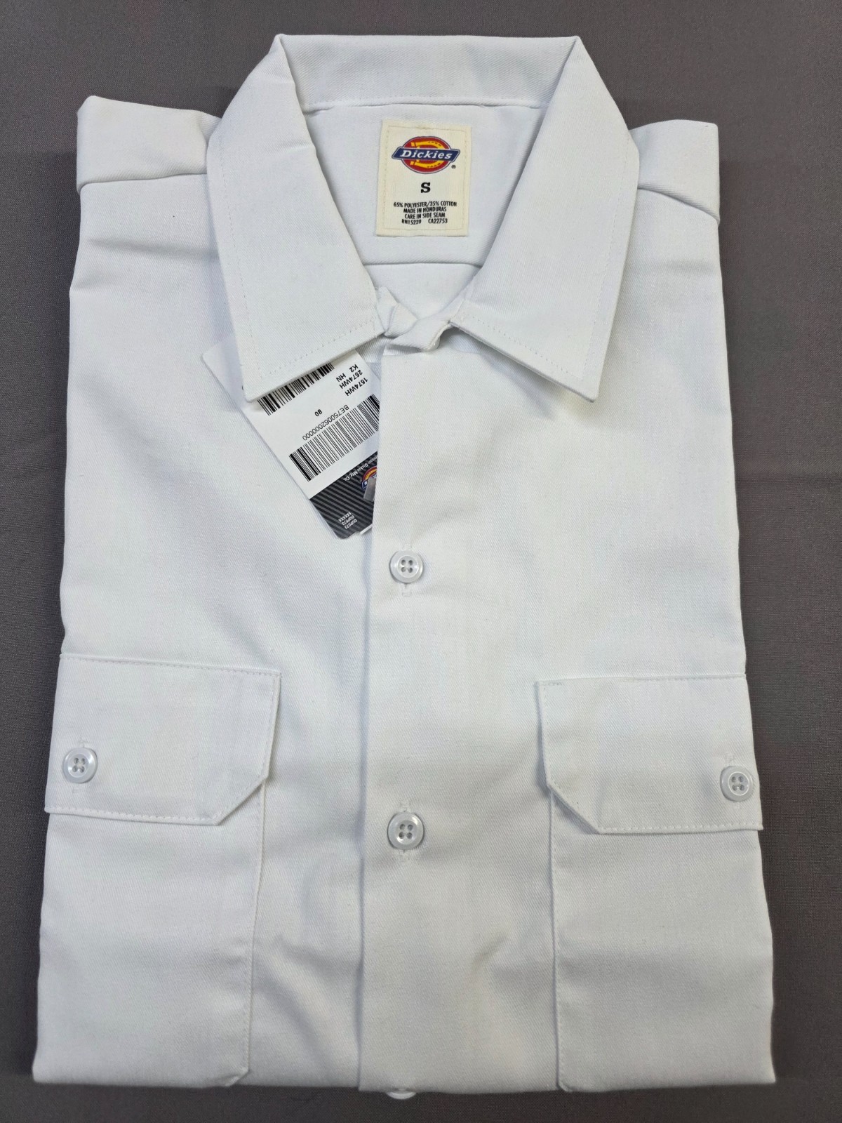 Dickies Men’s Short Sleeve Durable Twill Button Down Work Shirt