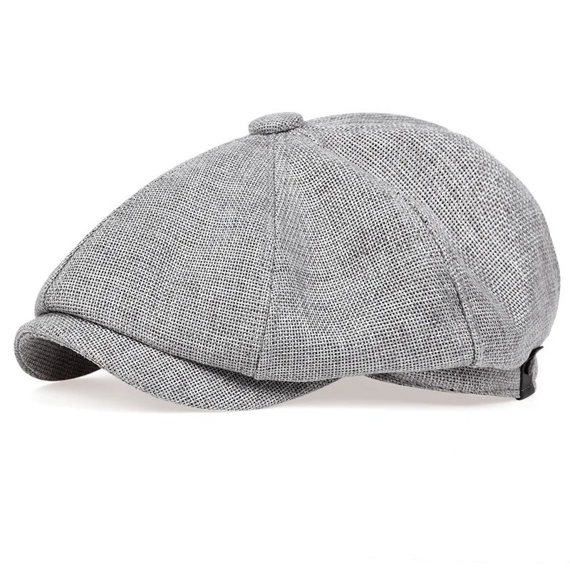Newsboy Hat Flat Cap Driver Herringbone Tweed Plain Wool Baker Boy Classic Golf