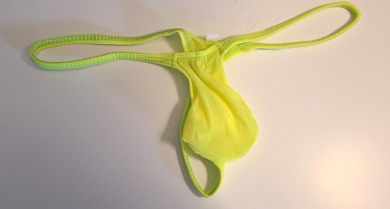 USA SELLER SEXY MENS K403 GRAPE SMUGGLERS MICRO (L/XL 34-38) THONG-LEMON YELLOW
