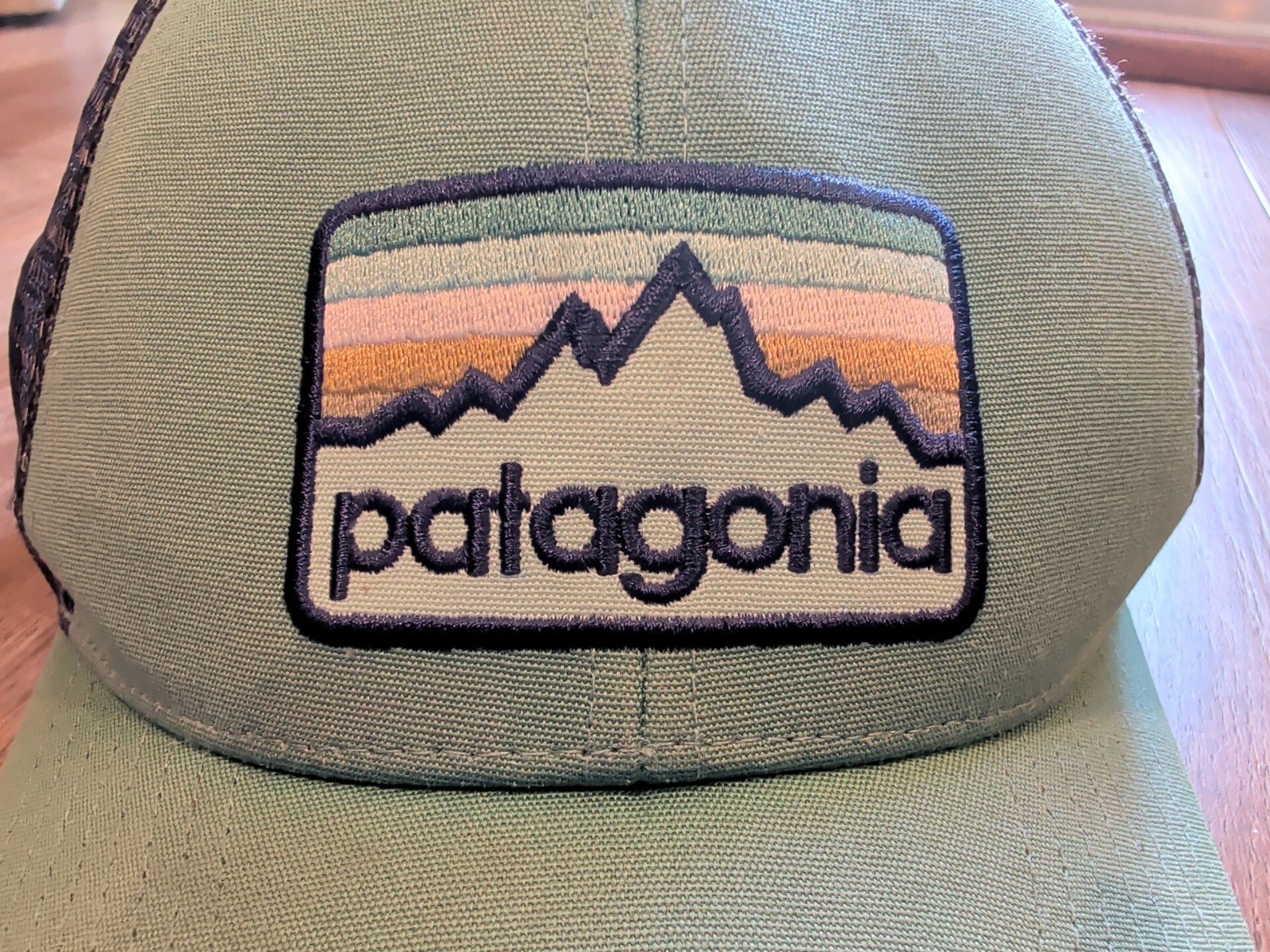 Patagonia Lo Pro Trucker Hat Logo Mesh Cap Snapback – Green