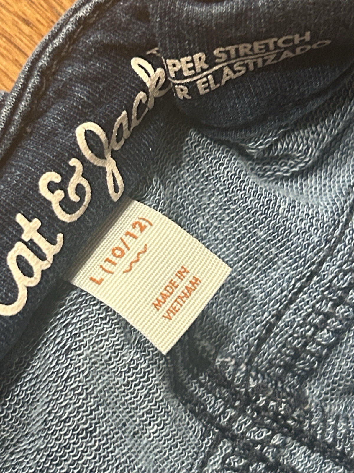 Cat & Jack Dark Navy Flare Leggings & Indigo Skinny Jeans Duo Girls 10/12