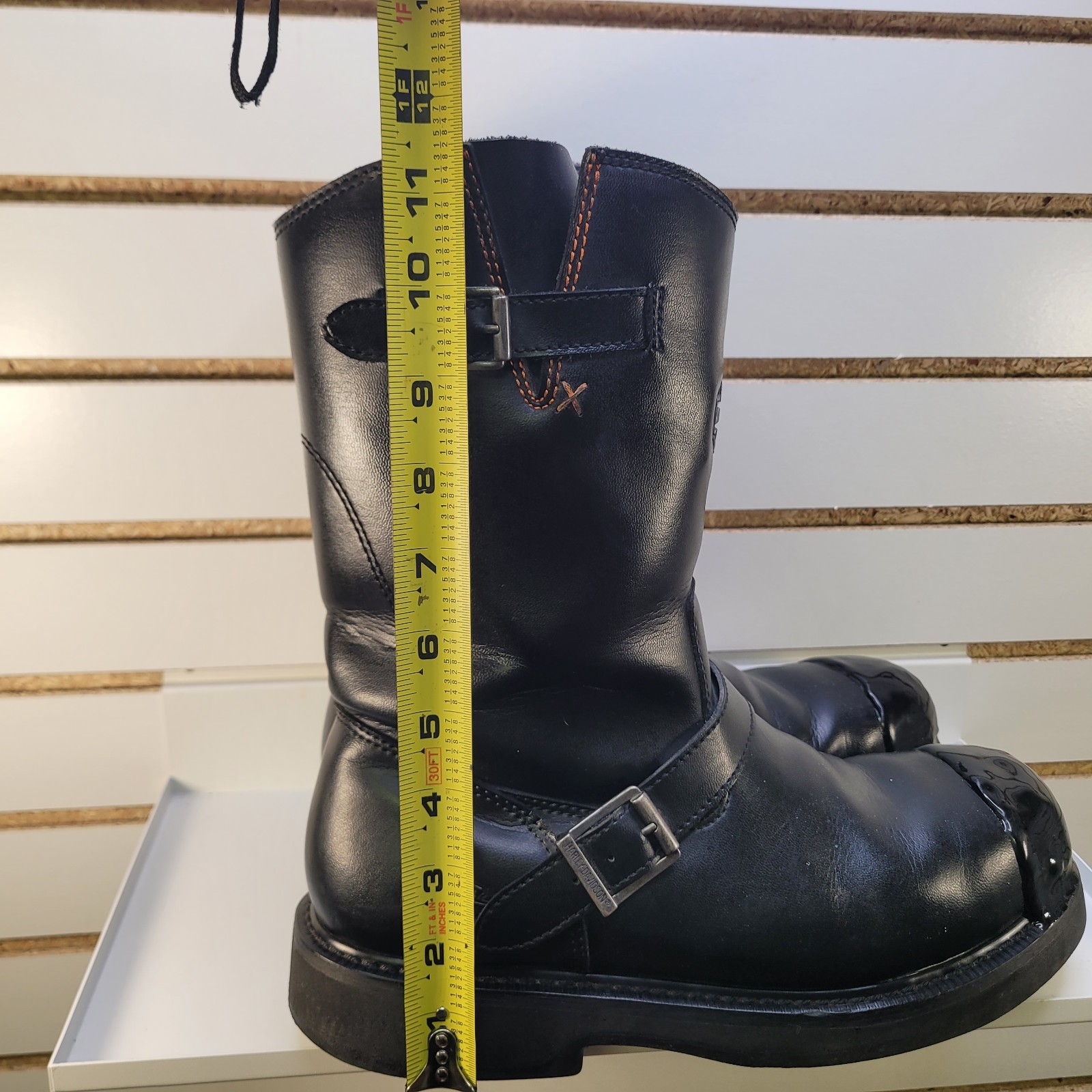 Harley Davidson Men’s Jason Black Steel Toe Boots Shoes D93120 Safety Sz 10M