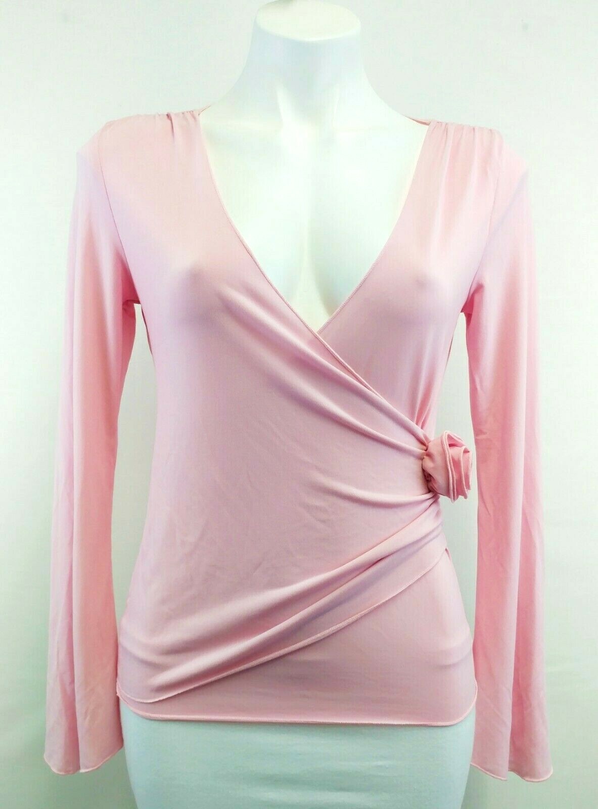 Aziz Women Shirt, Size Medium, pink, polyester, spandex