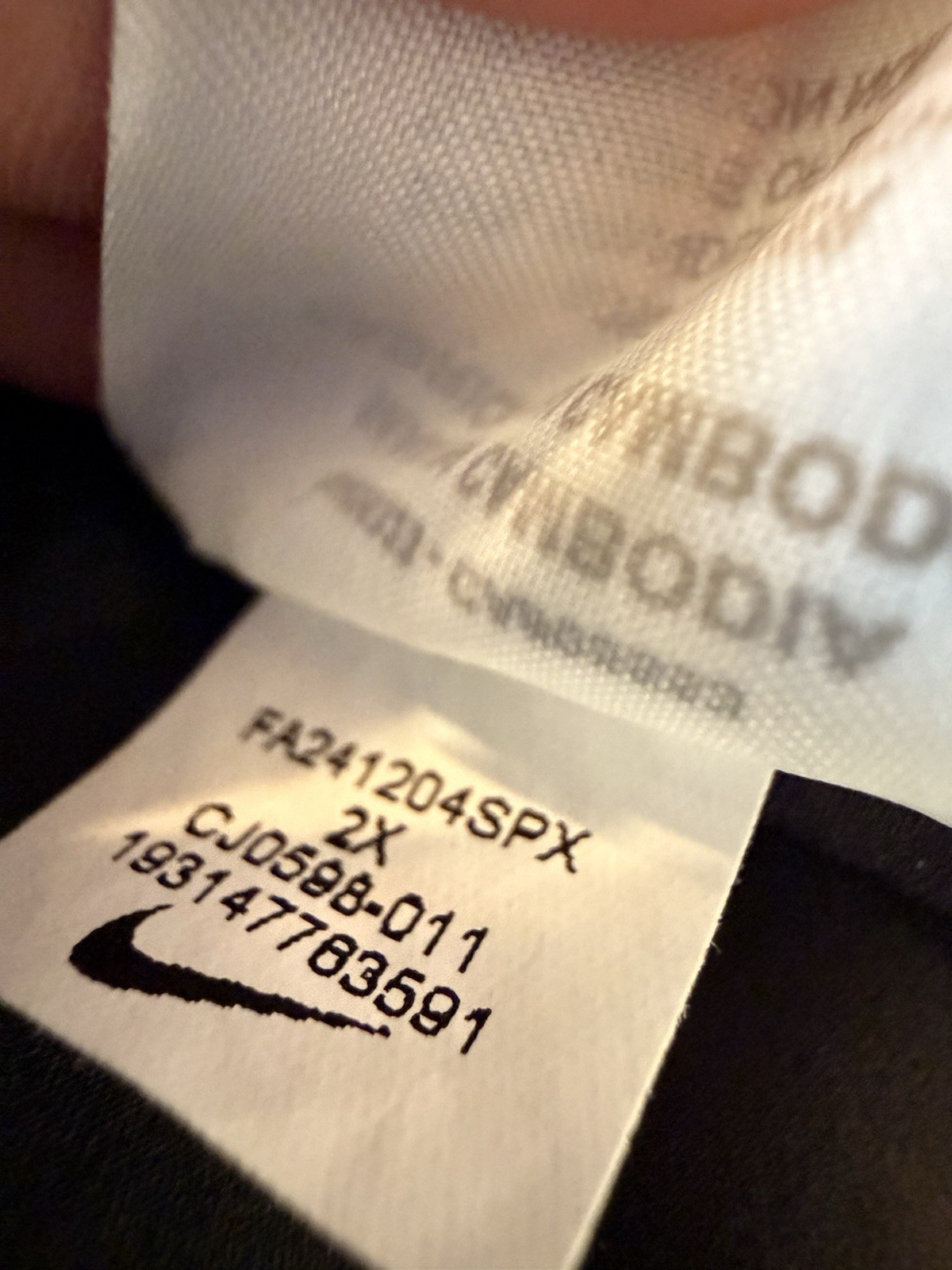 Women’s Nike Dri-fit Cropped Casual Athletic Pants 2XL Black Lightweight