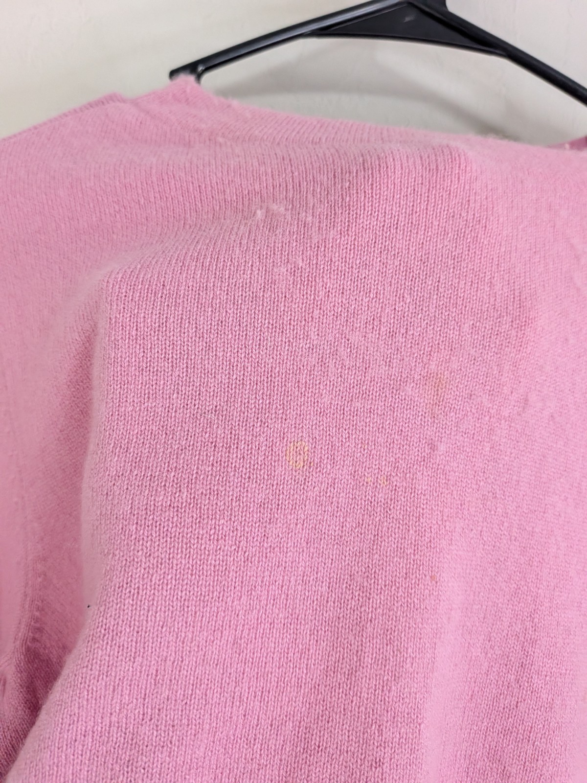 Talbots Sweater Women’s Large Petite Pink 100% Cashmere Stretch Casual