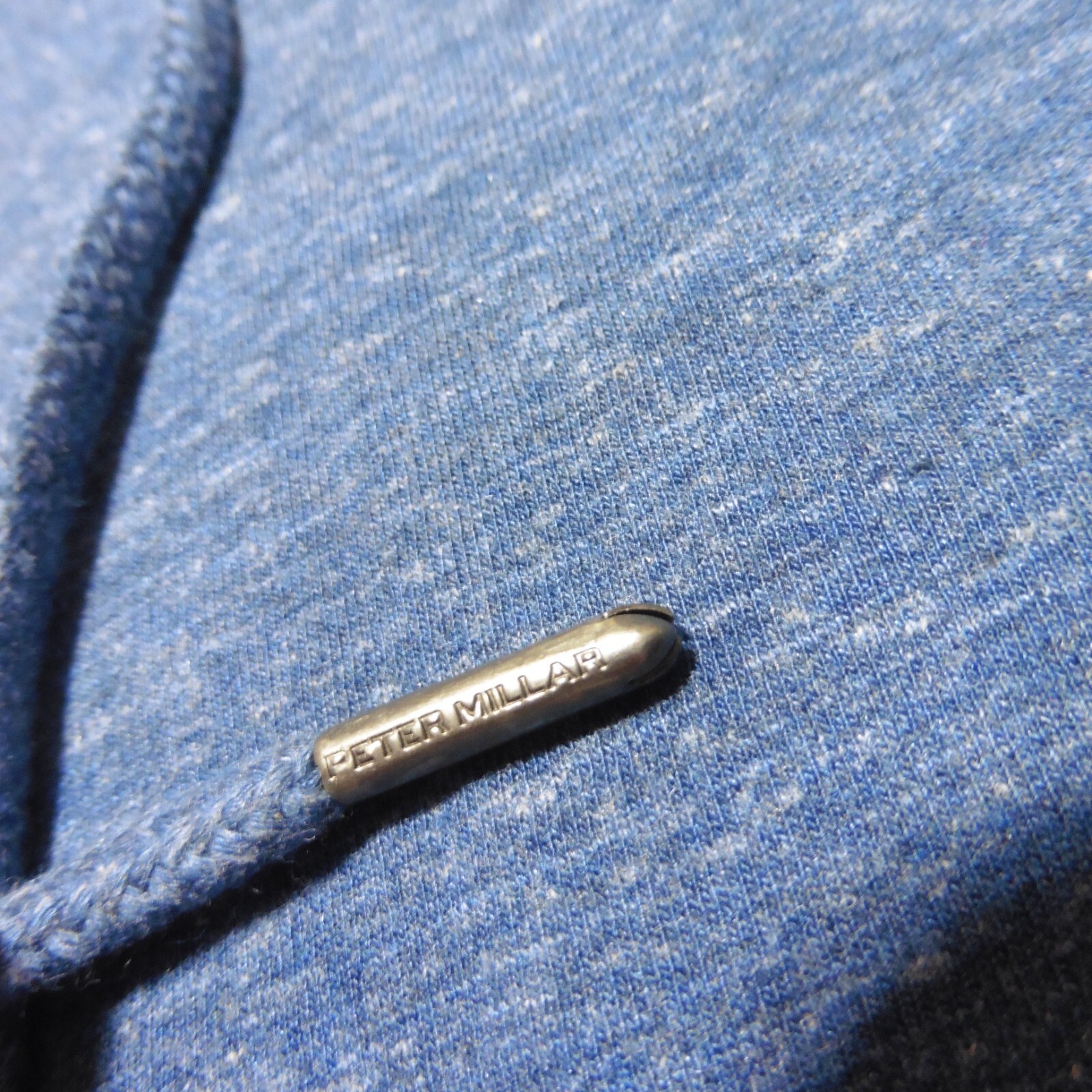 PETER MILLAR Mens M MEDIUM HOODIE LAVA WASH RAVINE BLUE PULLOVER SWEATSHIRT
