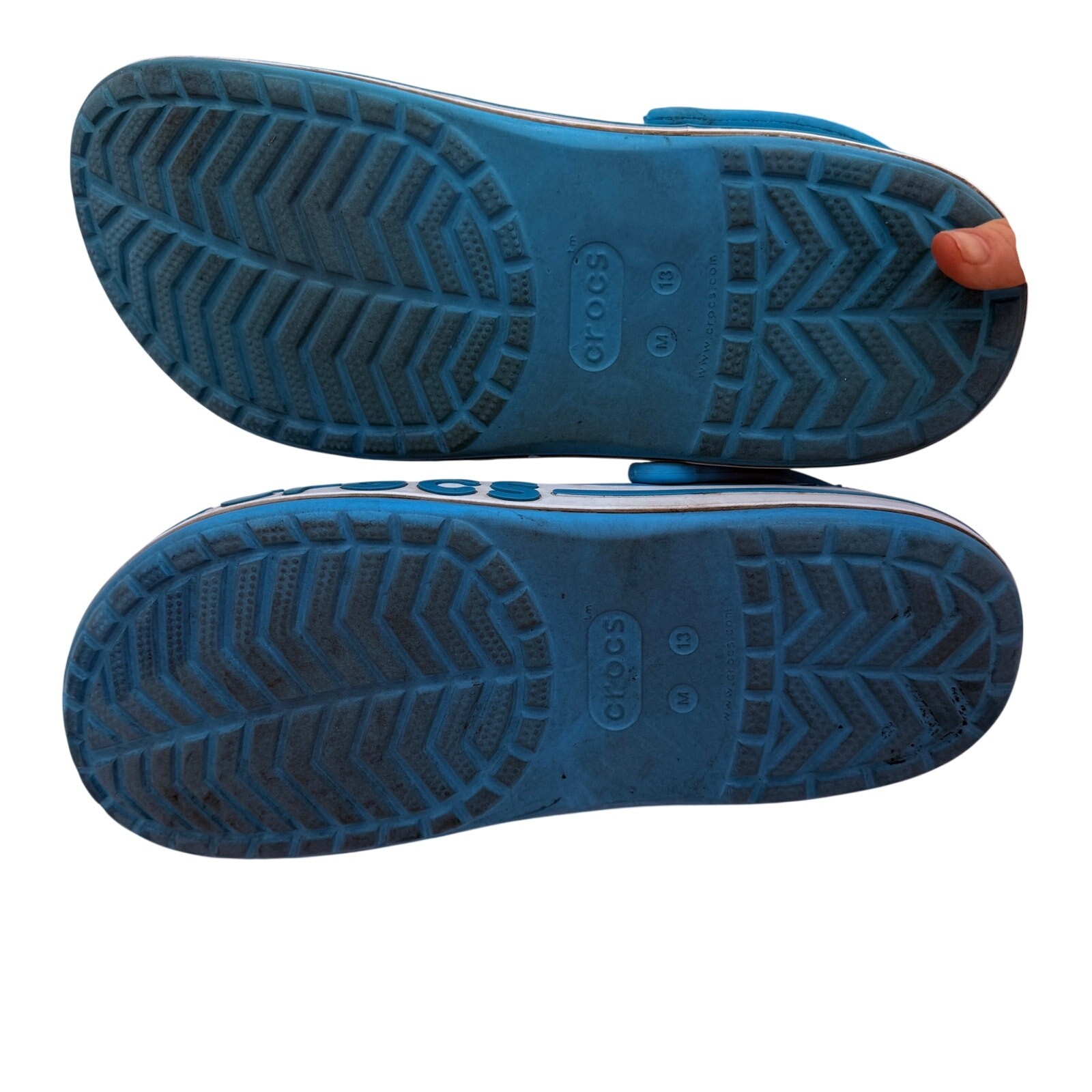Crocs Men’s Bayaband Turquoise Blue Clogs Sandals Size 13