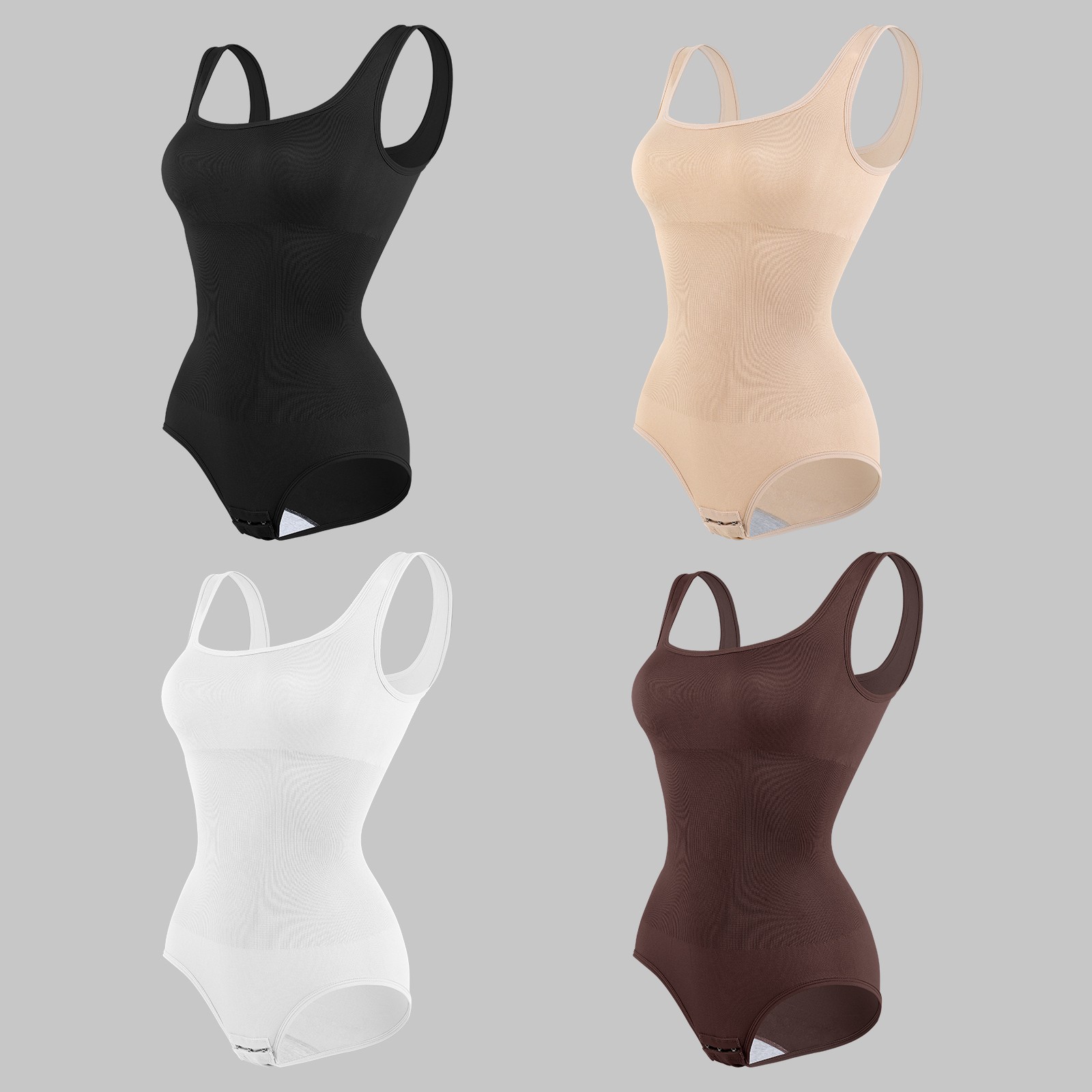 Womens Trainer Firm Tummy Control Full Body Shaper Bodysuit Slimming Shapewear