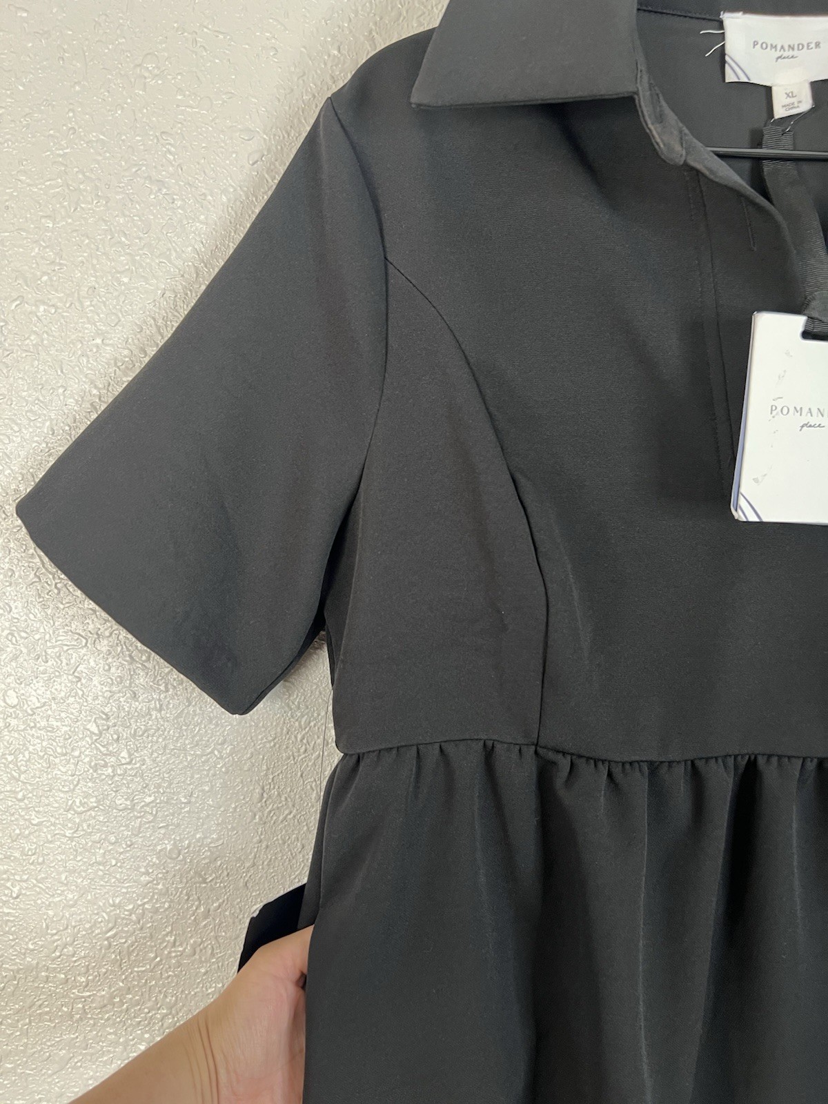 Pomander Place Tuckernuck Dress XL Black Arnelle Dress Classic Black Preppy NEW