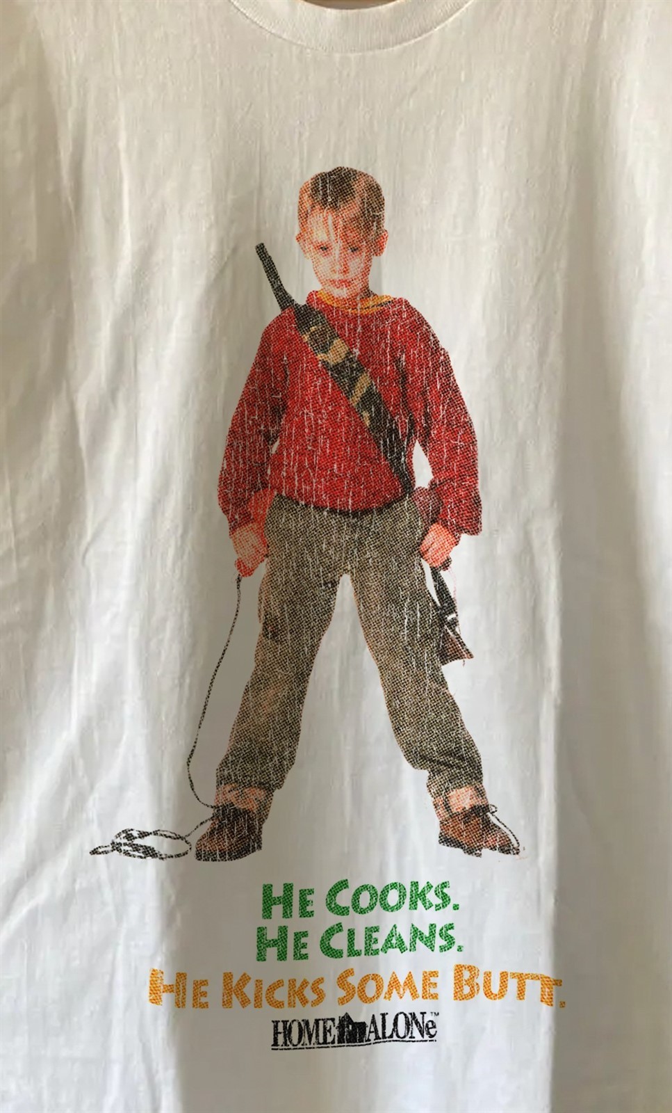 Home Alone – Aged T-Shirt White XL