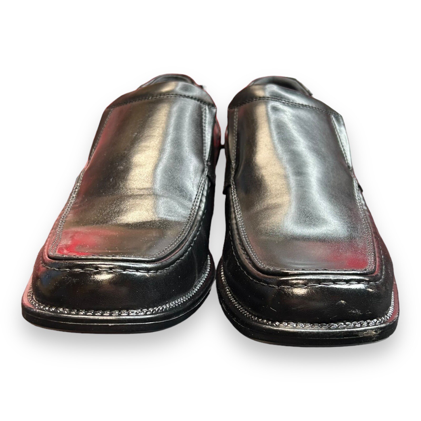 Bruno Marc Size 7.5 Goldman-02 Slip on Leather Lined Square Toe Dress Loafers