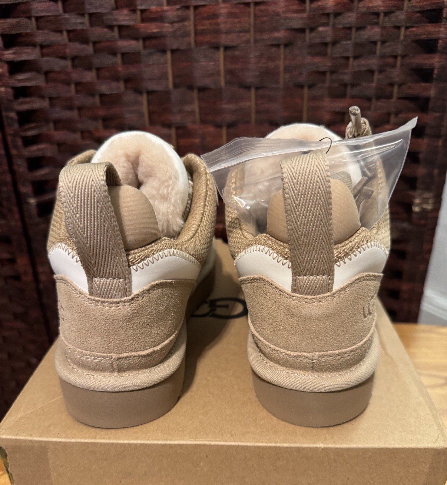 UGG Lowmel Sand Lace-up Sneaker Booties/Women’s Size 6