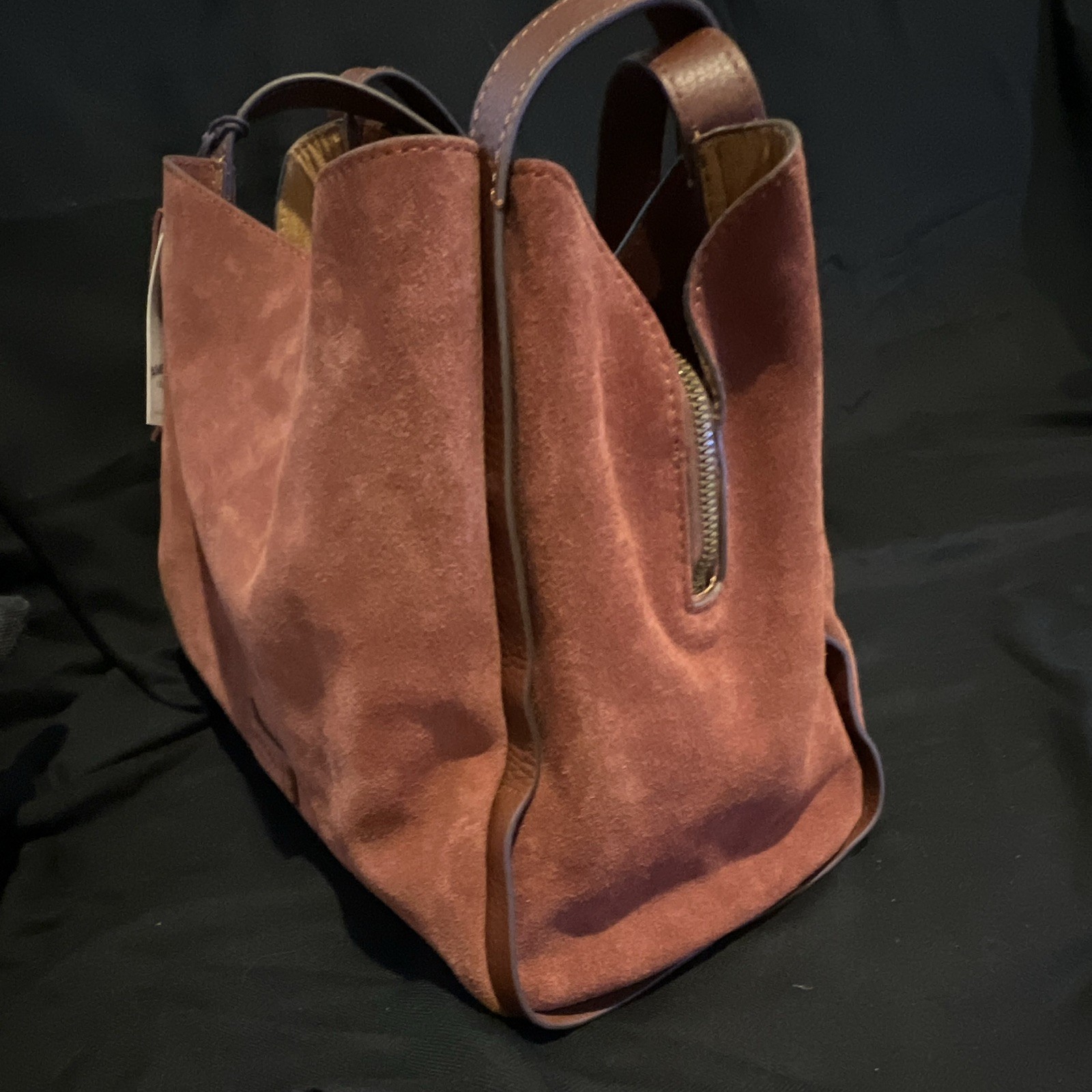 NWT American Leather Co. Auburn Triple Entry Tote Purse