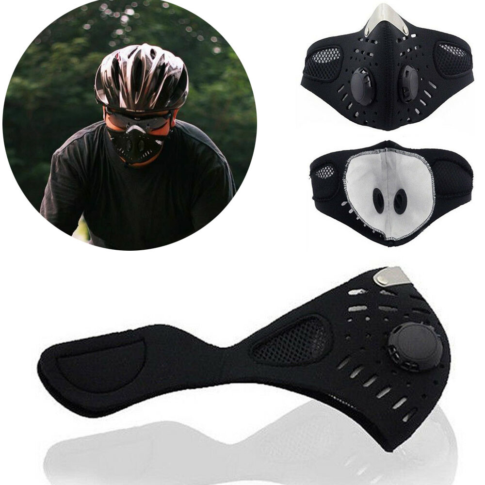 Cycling Face Masks Reusable Washable Carbon Filter Outdoor Sports Breathing Mask