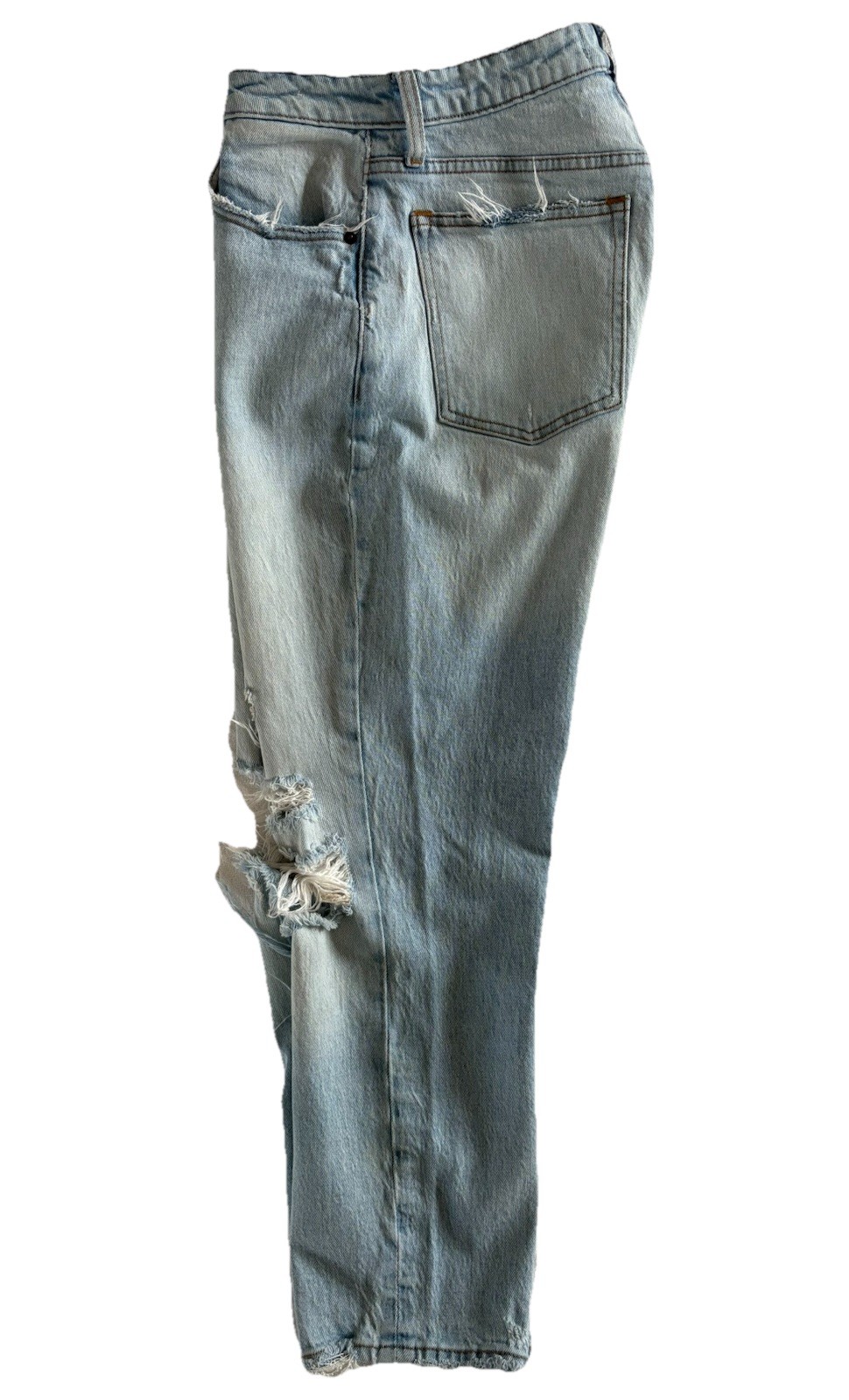 Abercrombie & Fitch Sz 28 6S The Mom High Rise Curve Love Distressed Jeans