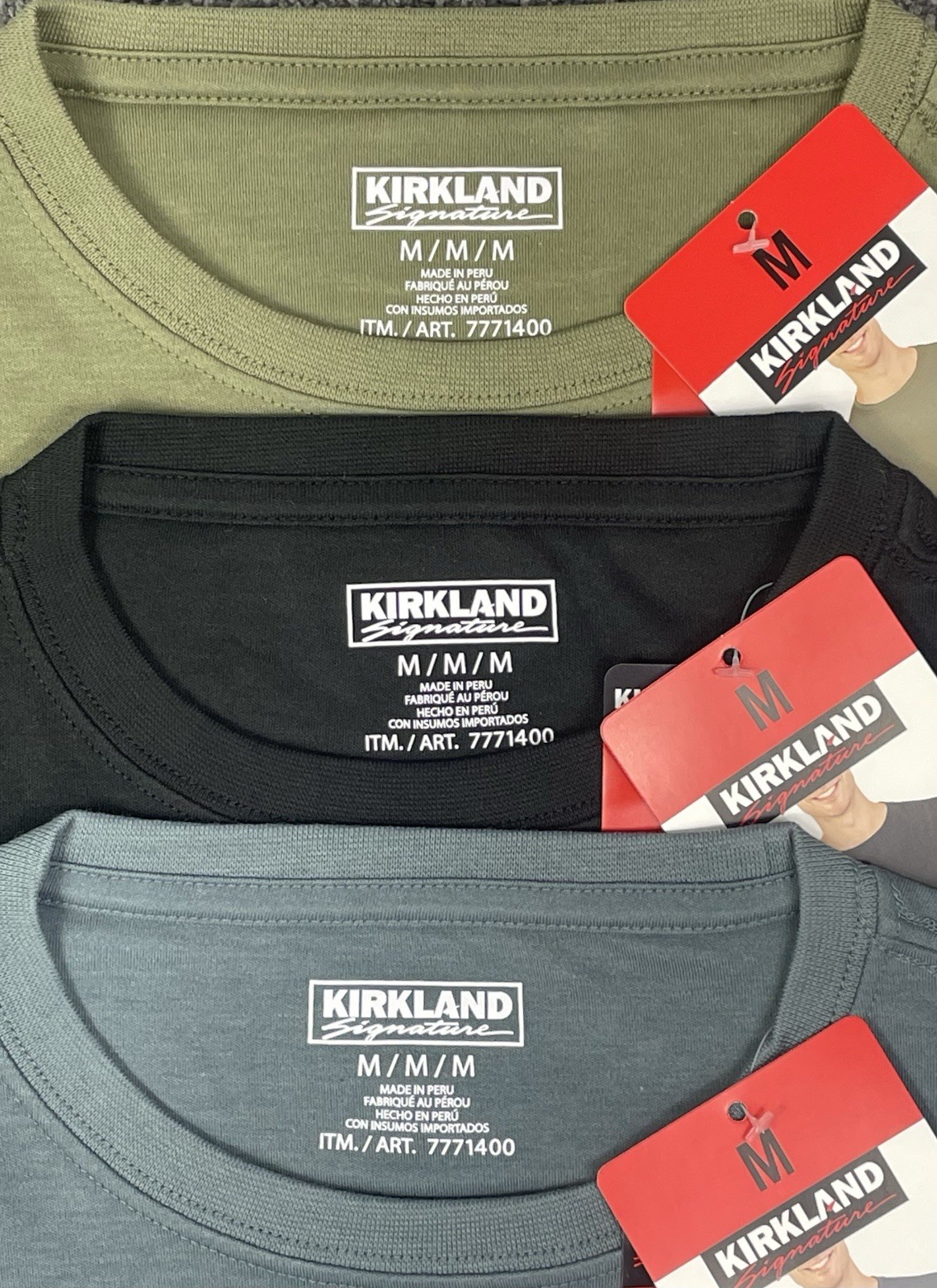 Kirkland Signature Men’s 100% Pima Tee Pick Your Size & Color NWT